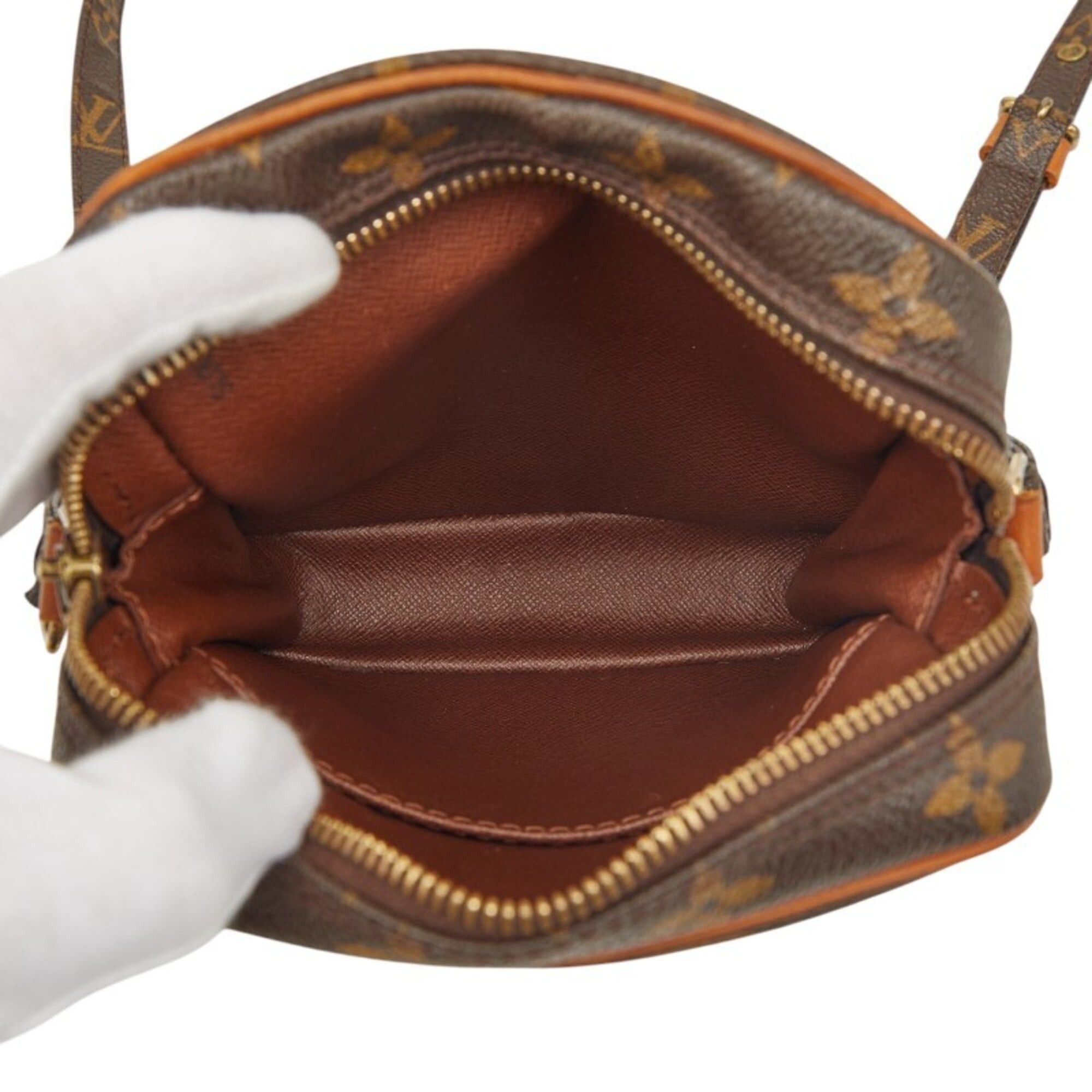 Louis Vuitton Louis Vuitton Monogram Danube Crossbody Shoulder Bag M45266 Brown Leather Women's LOUIS VUITTON Size ONE SIZE - 10 Thumbnail
