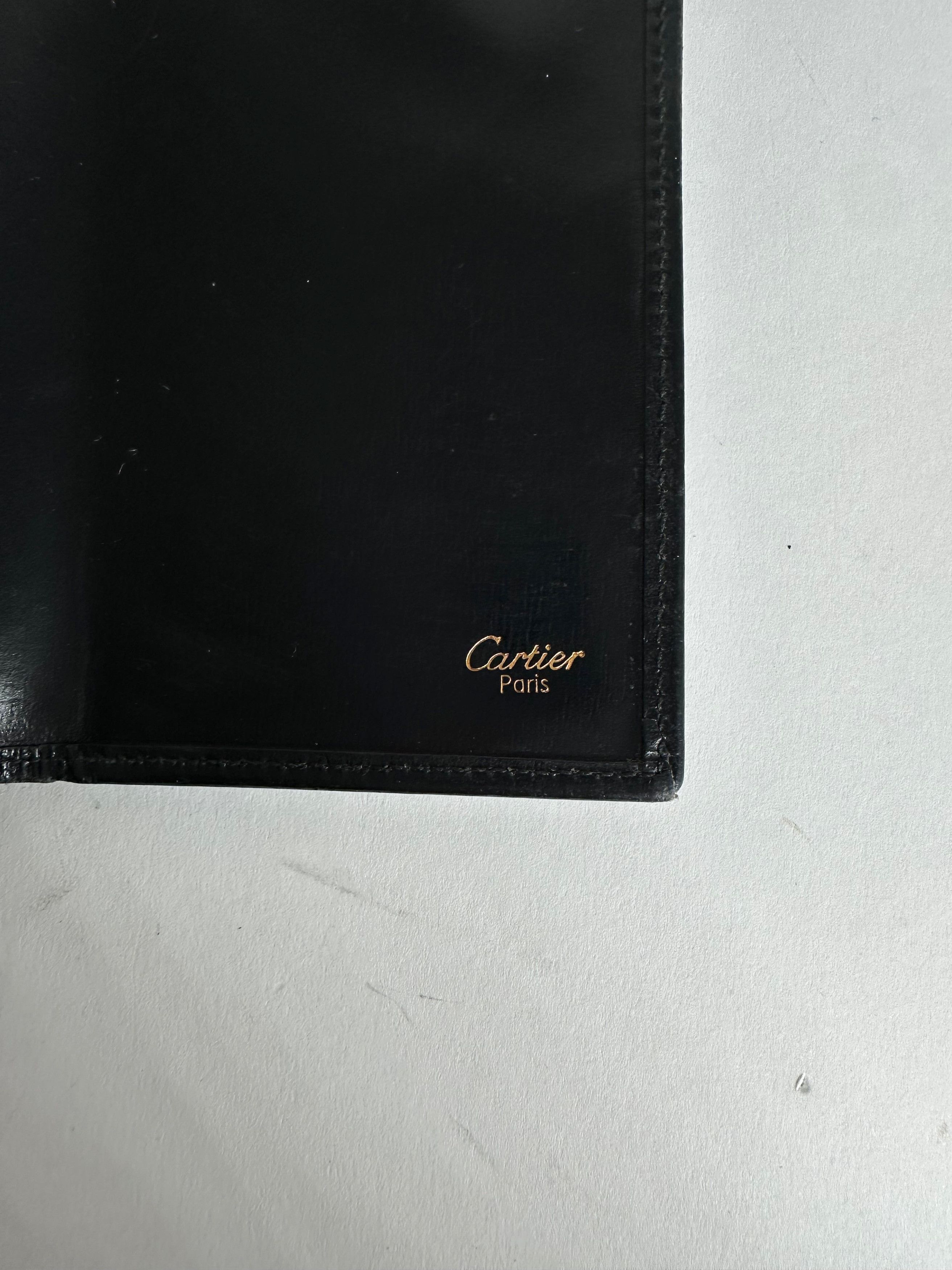 Cartier Vintage Panthère Continental Wallet Black Leather Size ONE SIZE - 4 Thumbnail