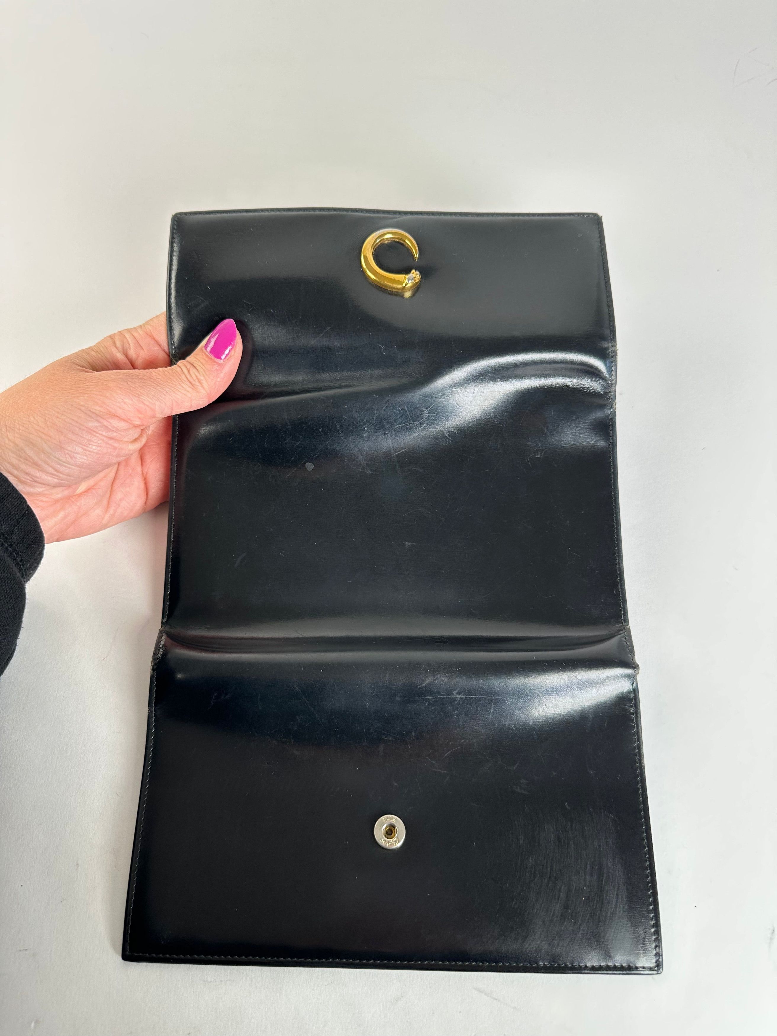 Cartier Vintage Panthère Continental Wallet Black Leather Size ONE SIZE - 6 Thumbnail