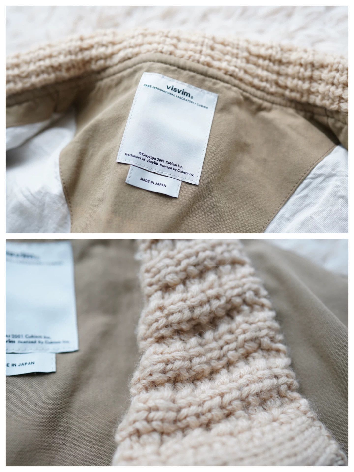 Visvim Beige Bomber Jacket with Knit Collar and Cuffs Size US M / EU 48-50 / 2 - 2 Thumbnail