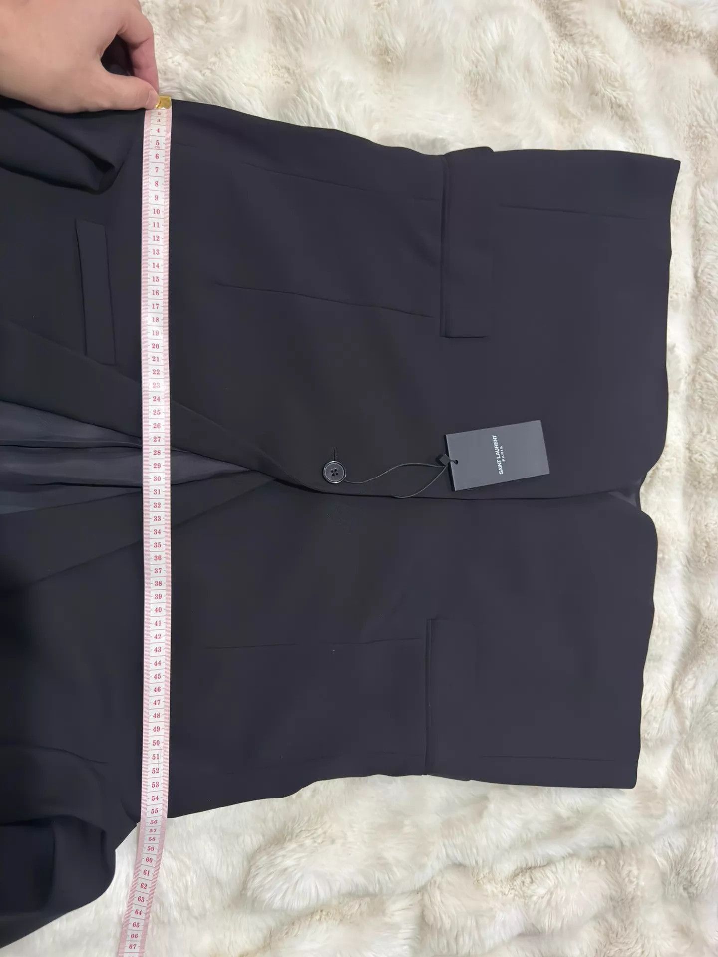 Saint Laurent Paris Black Blazer with Leather Elbow Patches - XL Size US XL / EU 56 / 4 - 7 Thumbnail