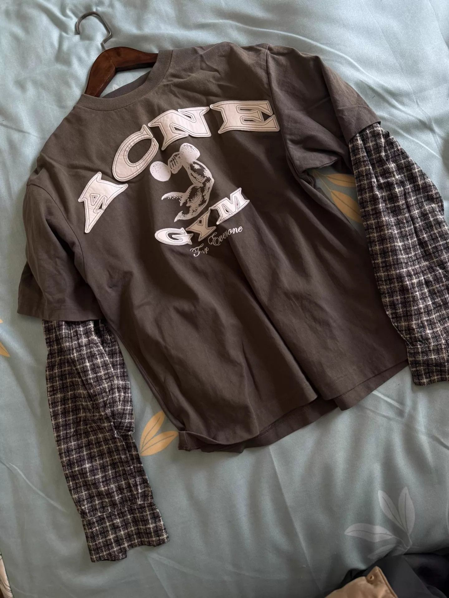 Acne Studios Layered Sleeve Graphic Print Long Sleeve Top Size US XXS / EU 40 - 3 Thumbnail