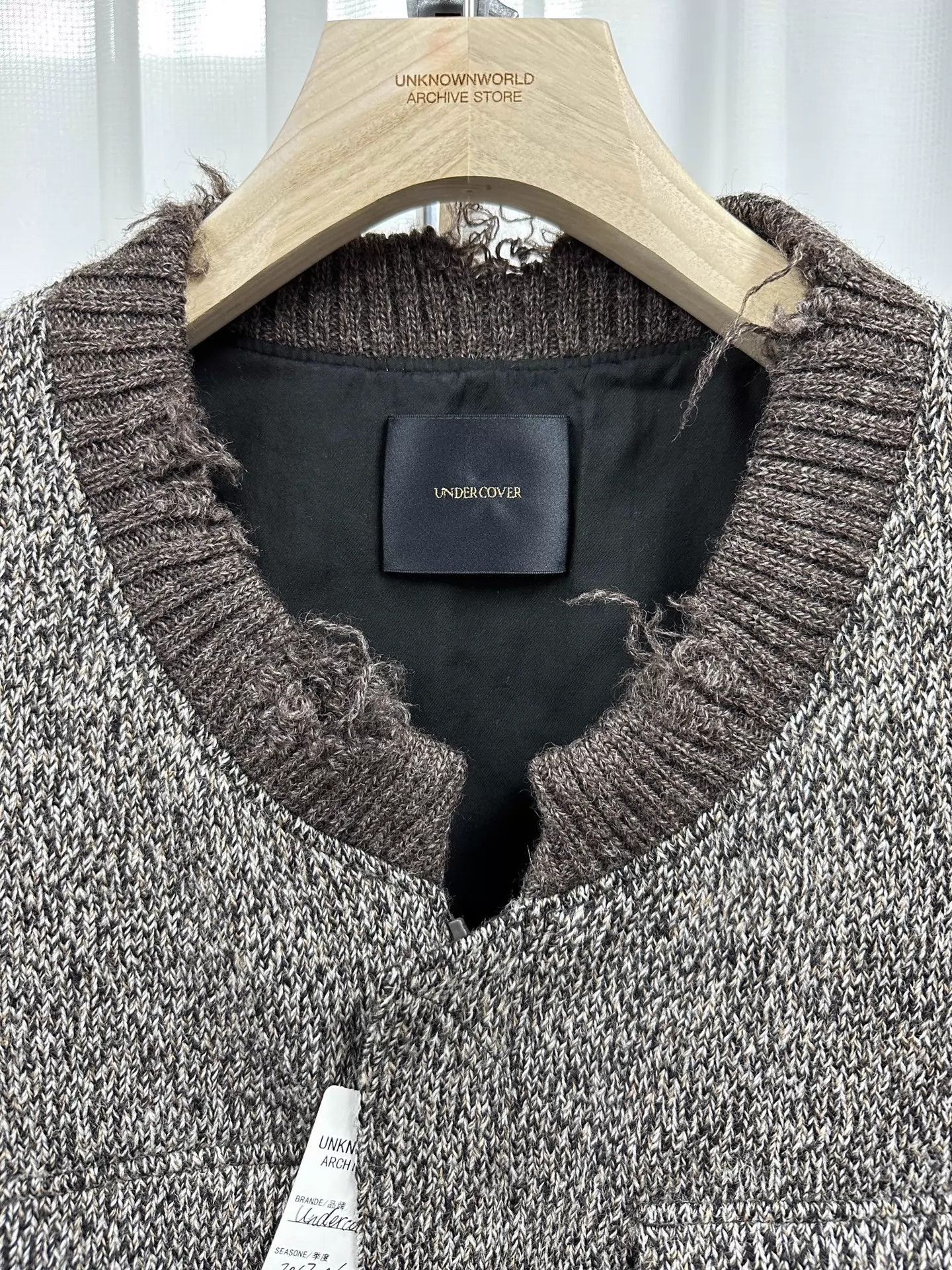 Undercover Multi Textured Knit Sweater with Pockets - Size L Size US L / EU 52-54 / 3 - 2 Thumbnail