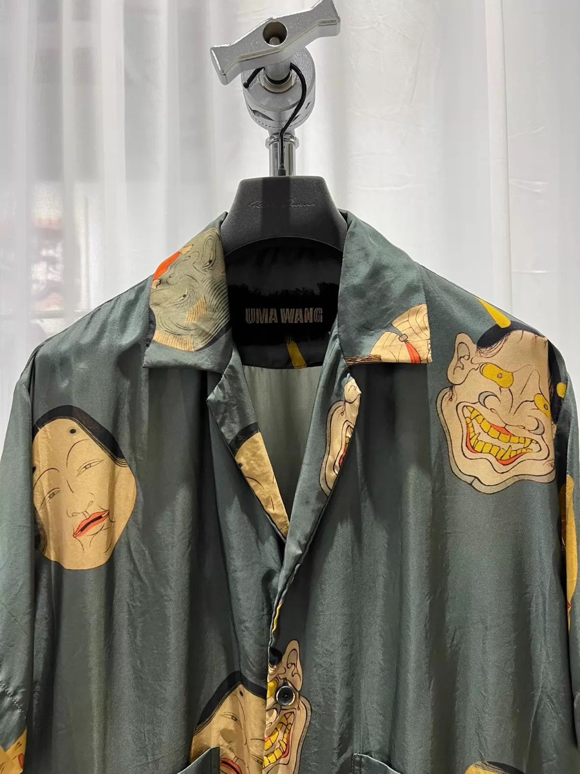 Uma Wang Multi Face Print Short Sleeve Button Up Shirt Size US M / EU 48-50 / 2 - 2 Thumbnail