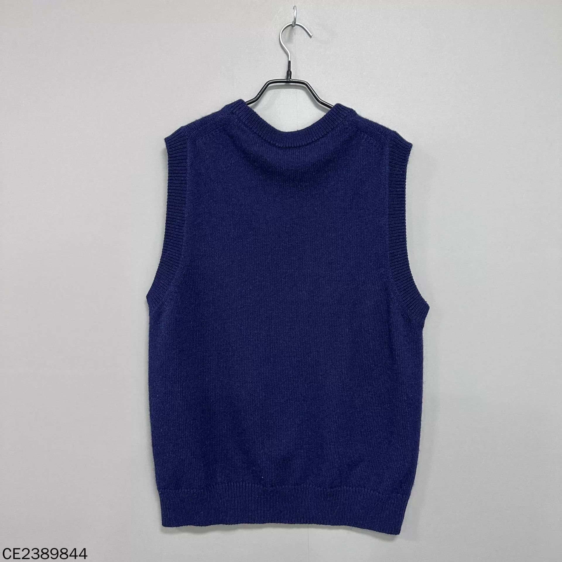 Dior Blue Sleeveless Knit Vest with Graphic Design Size US M / EU 48-50 / 2 - 3 Thumbnail