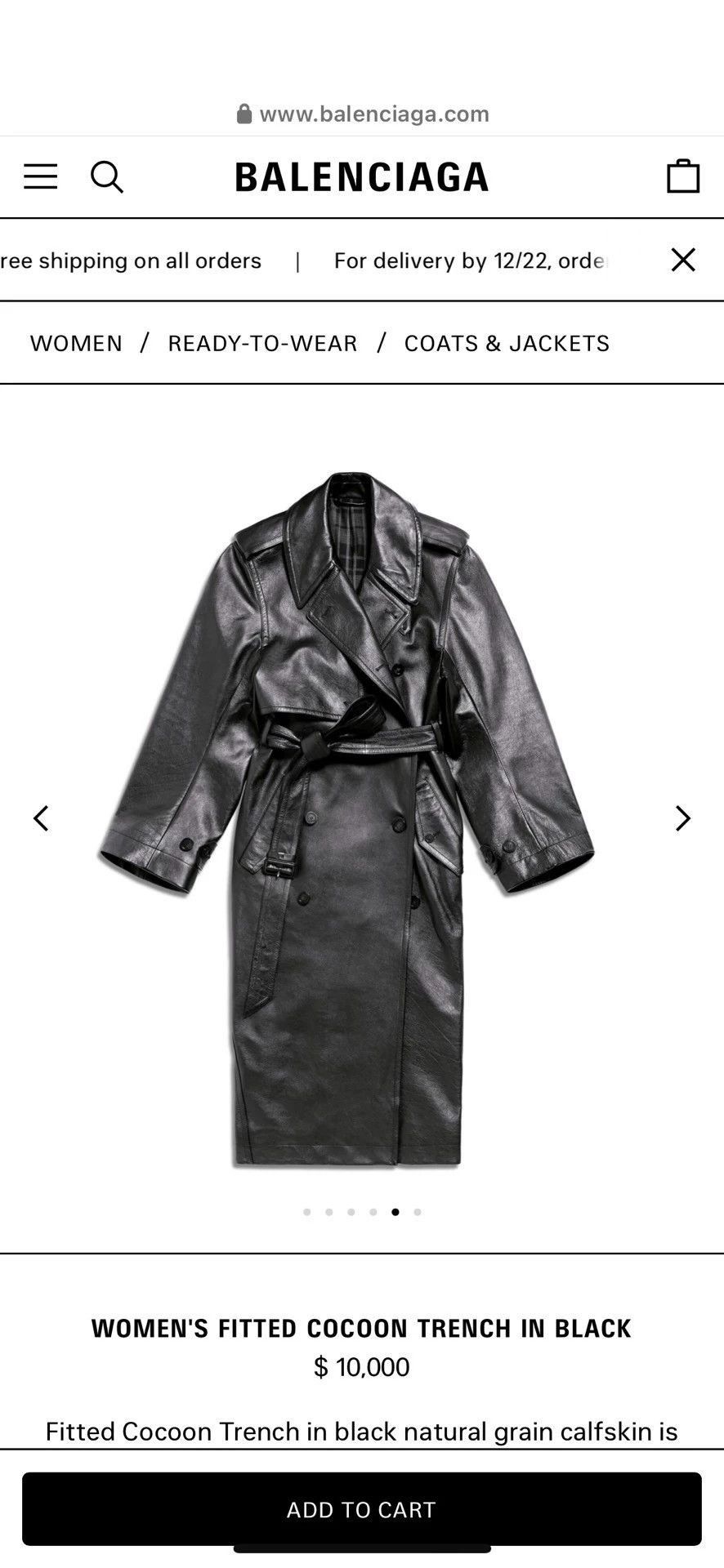 Vetements Red Leather Long Coat - Size S Size US S / EU 44-46 / 1 - 7 Thumbnail