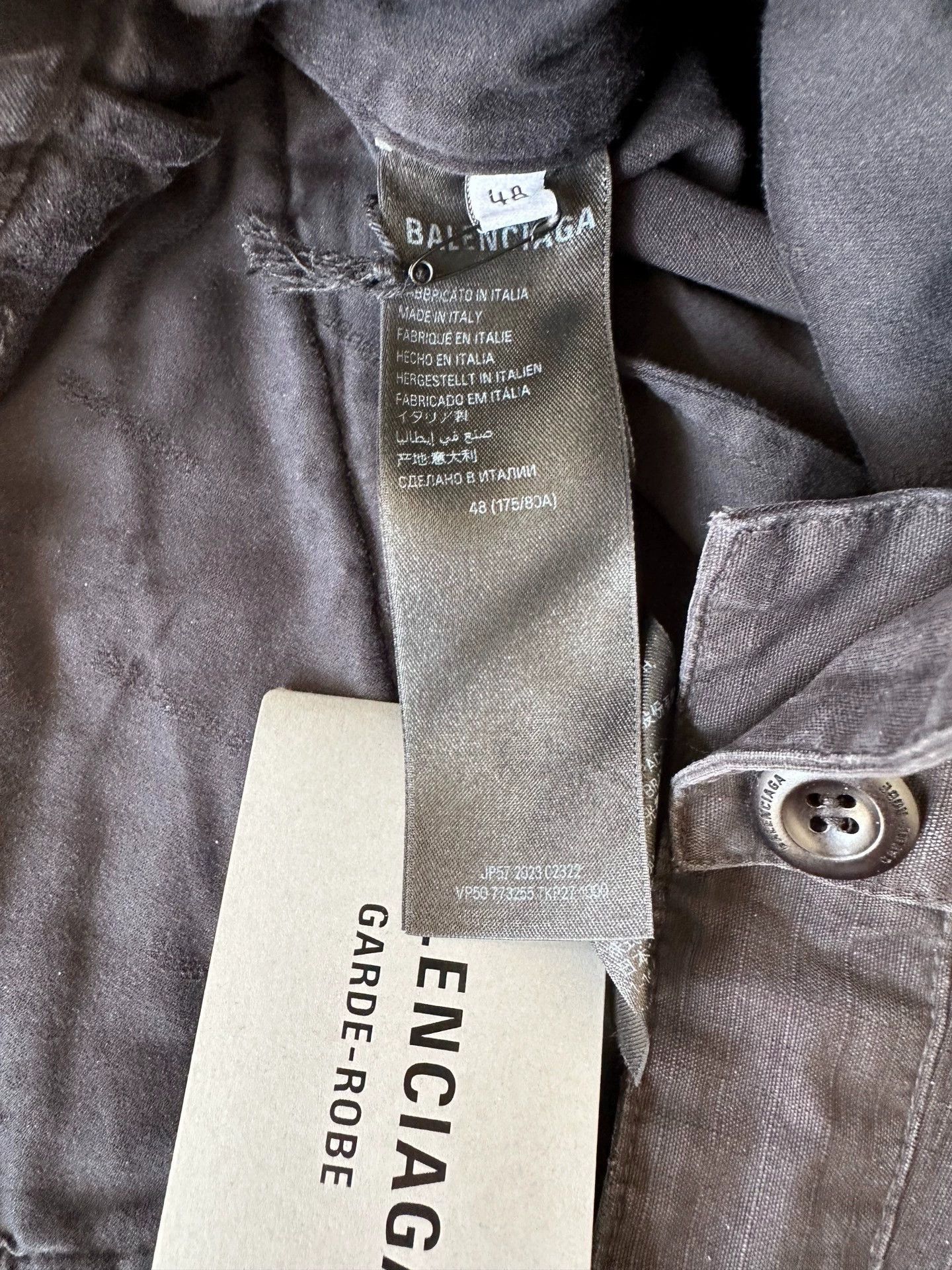 Balenciaga Black Distressed Cargo Pants Size 32 Size US 32 / EU 48 - 5 Thumbnail