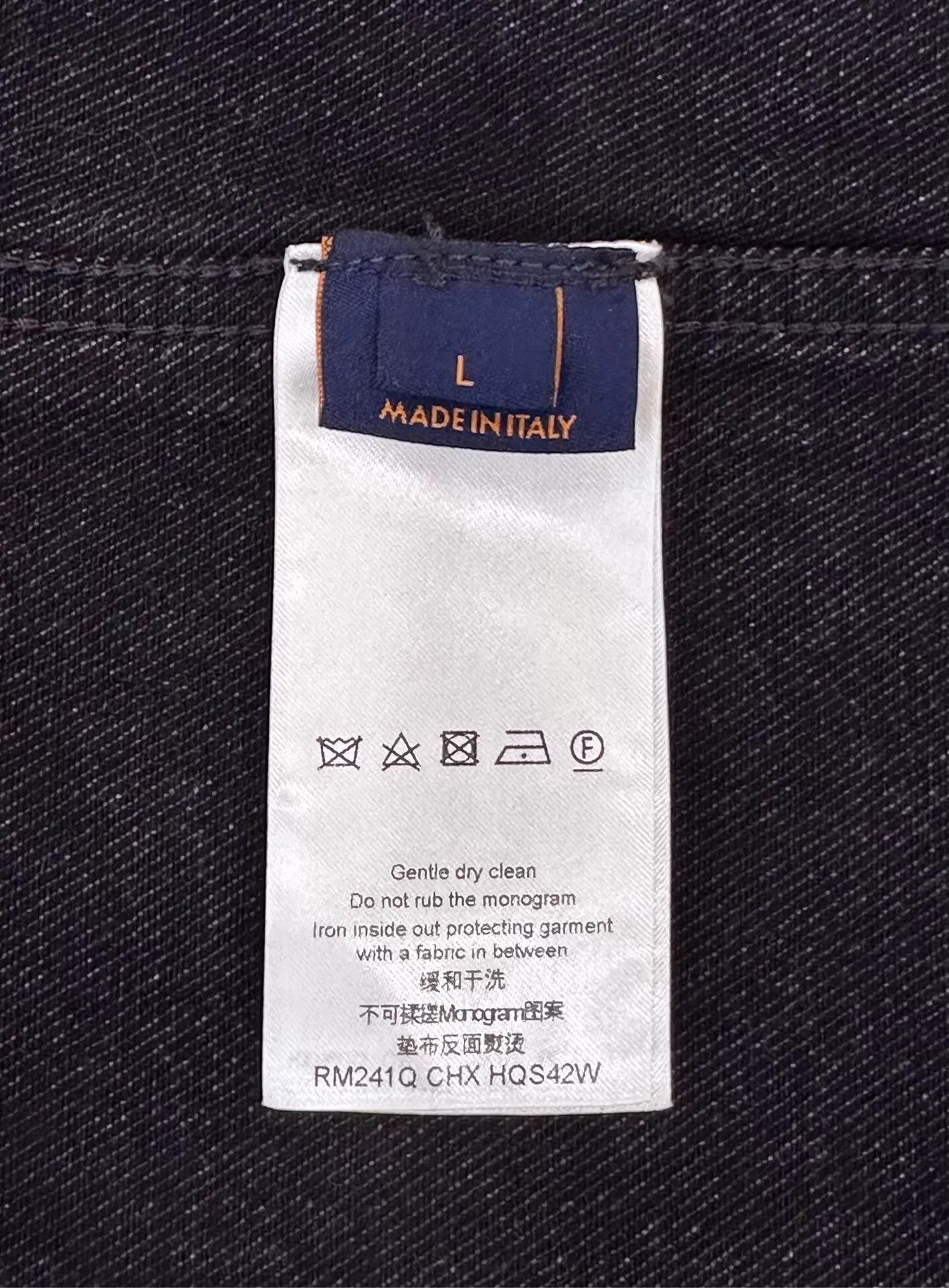 Louis Vuitton Black Denim Button-Up Shirt with Embroidered Pockets Size US L / EU 52-54 / 3 - 7 Thumbnail