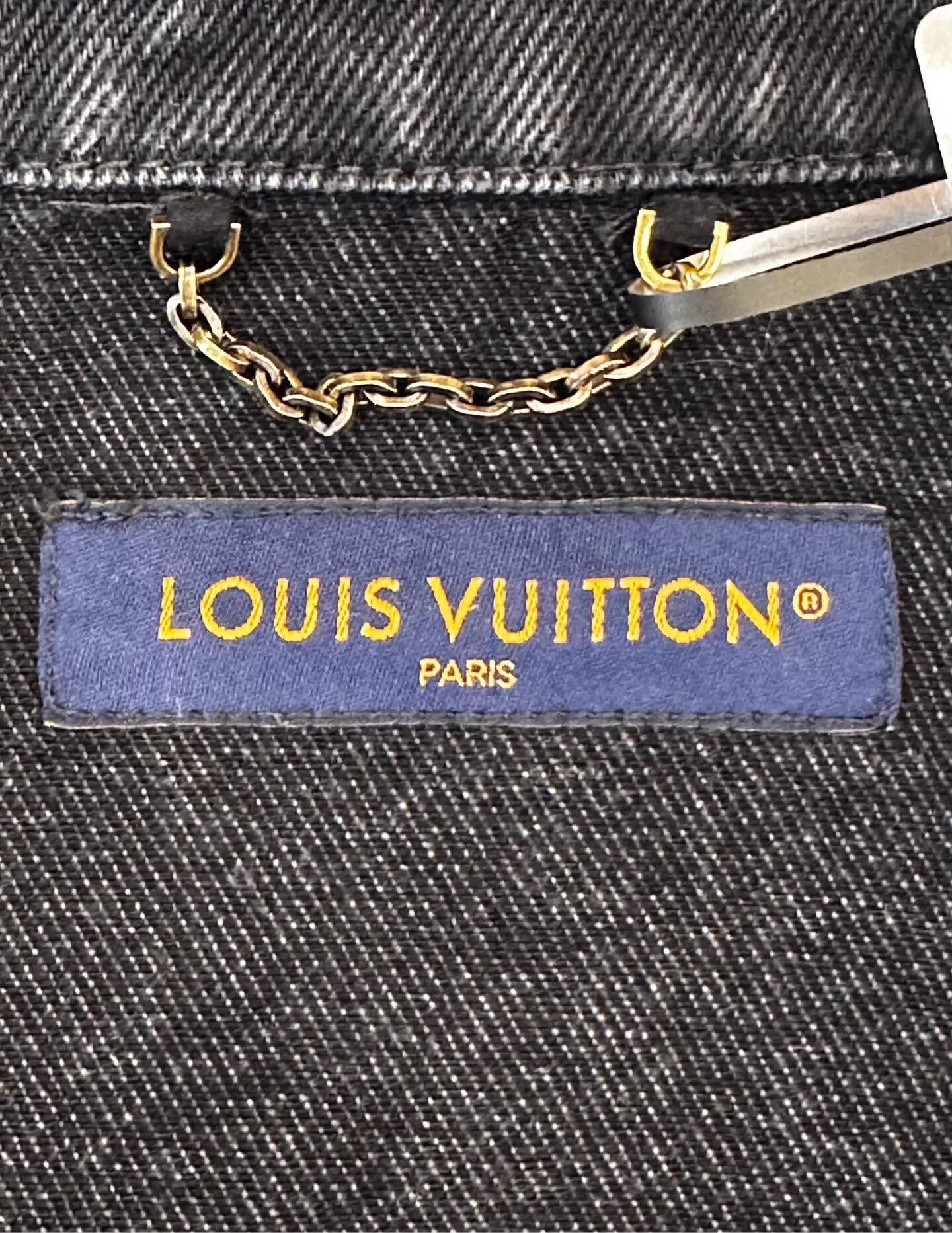 Louis Vuitton Black Denim Button-Up Shirt with Embroidered Pockets Size US L / EU 52-54 / 3 - 6 Thumbnail