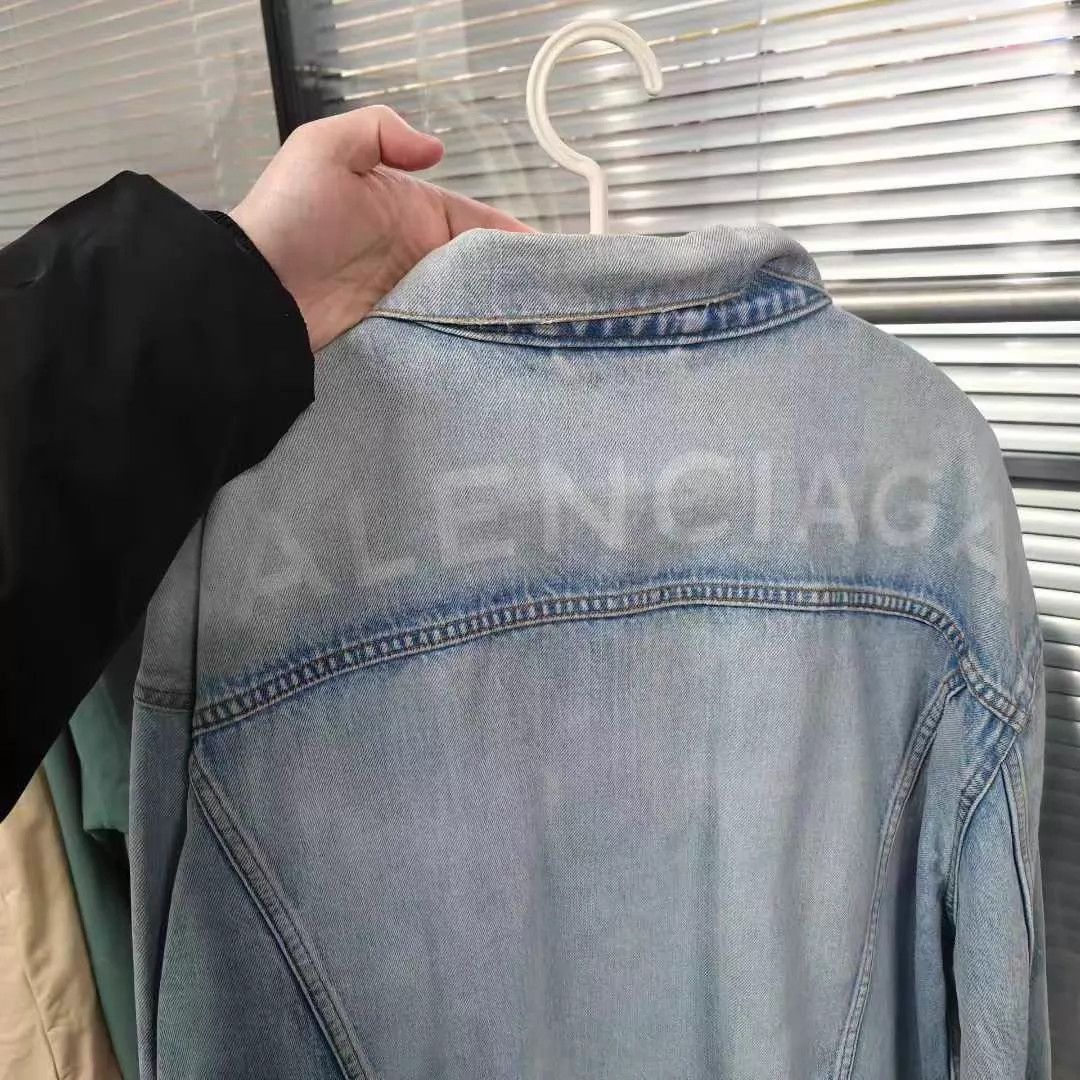 Balenciaga Blue Denim Jacket - Size M Size US M / EU 48-50 / 2 - 3 Thumbnail