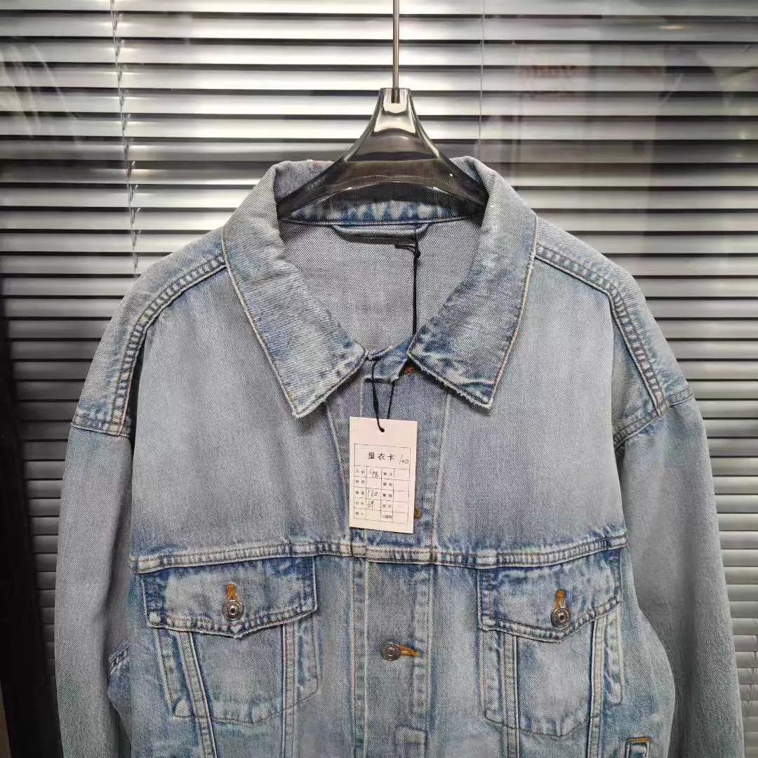 Balenciaga Blue Denim Jacket - Size M Size US M / EU 48-50 / 2 - 2 Thumbnail