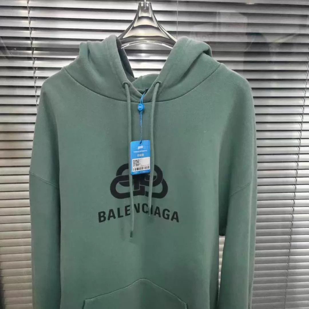 Balenciaga Green Hoodie with Drawstring and Pocket - Size S Size US S / EU 44-46 / 1 - 2 Thumbnail