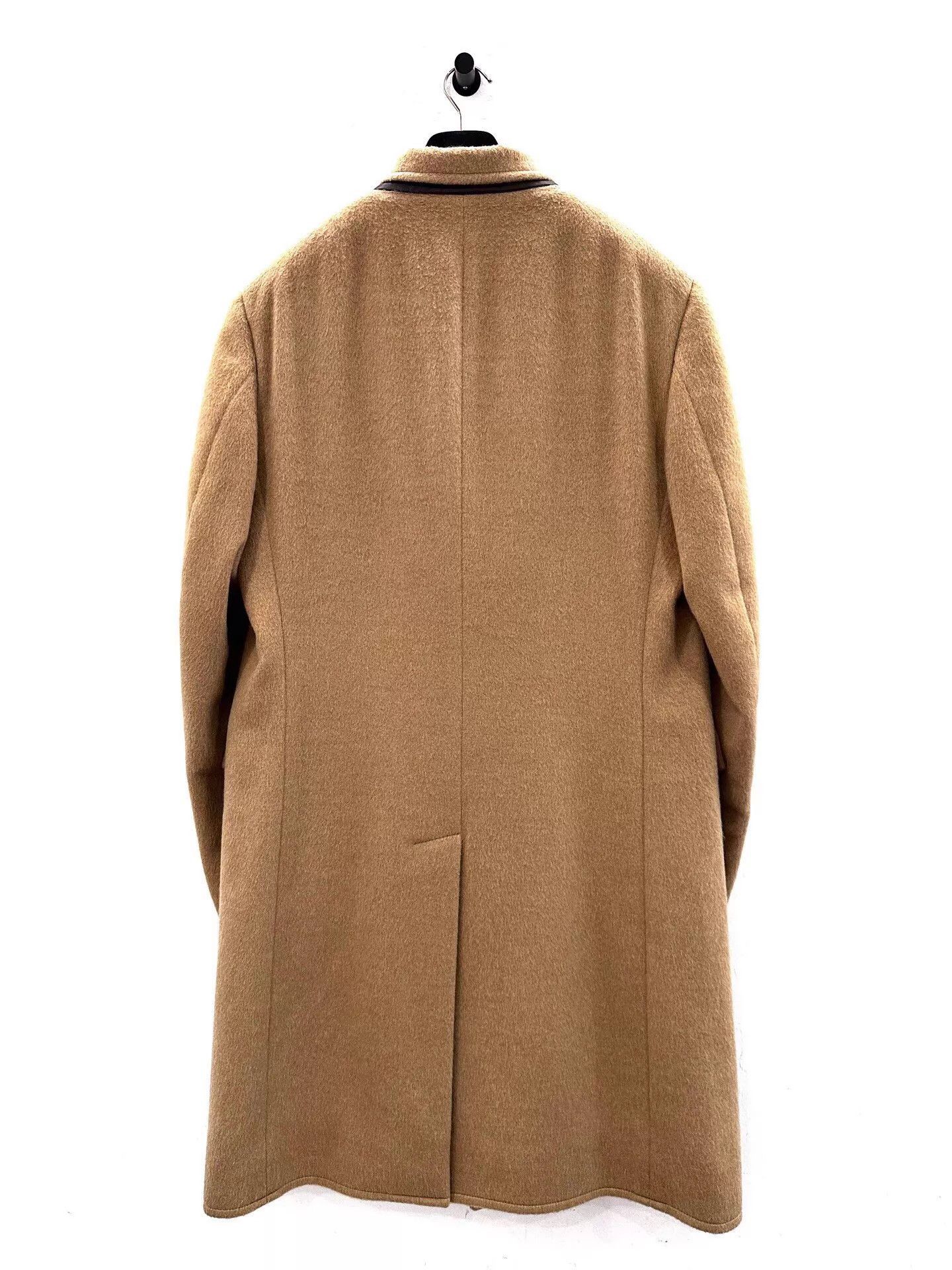 Hermes Beige Long Coat with Button Closure - Size L Size US L / EU 52-54 / 3 - 2 Thumbnail