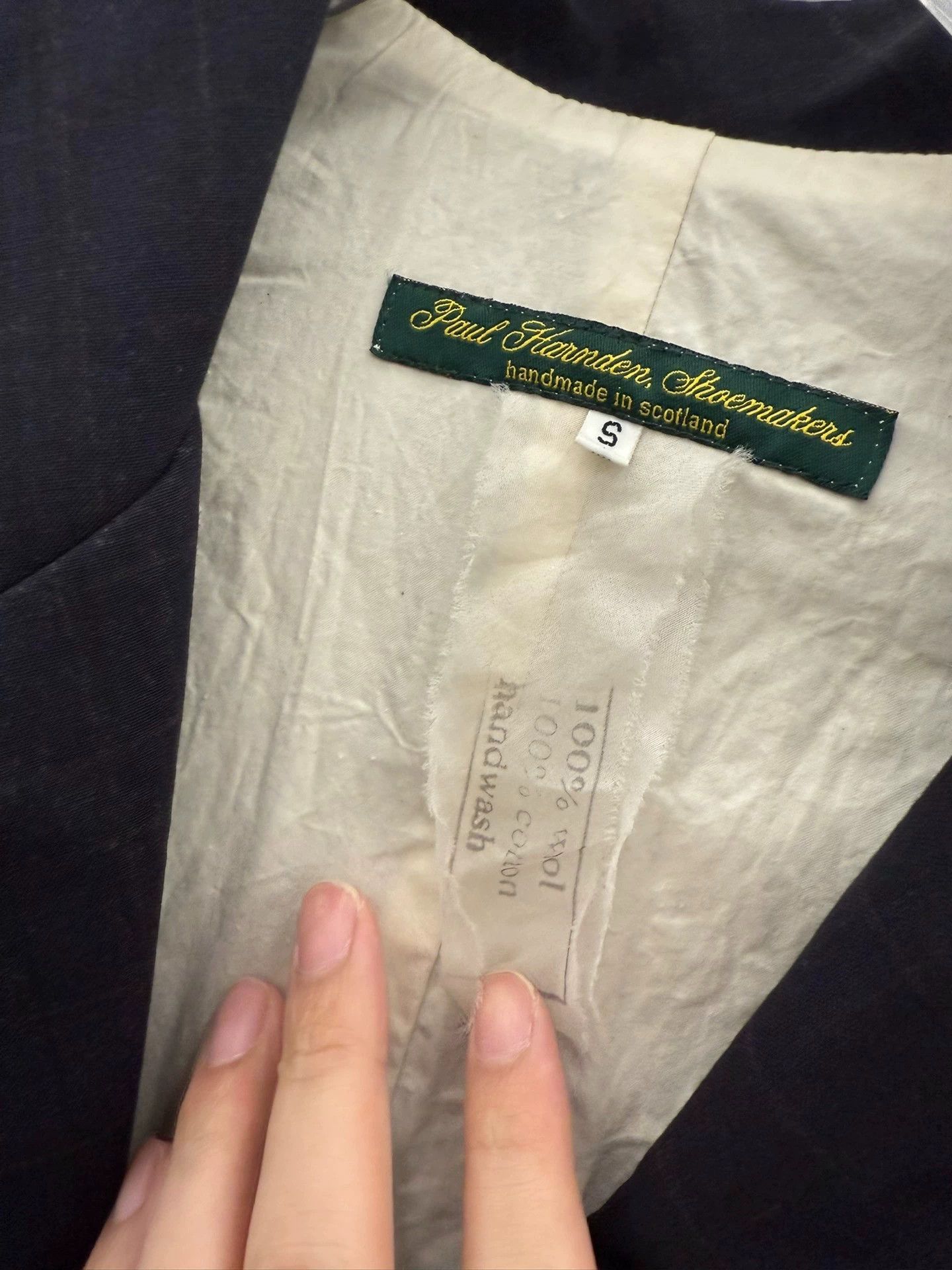 Paul Harnden Shoemakers Long Black Coat with Button Closure Size US S / EU 44-46 / 1 - 4 Thumbnail