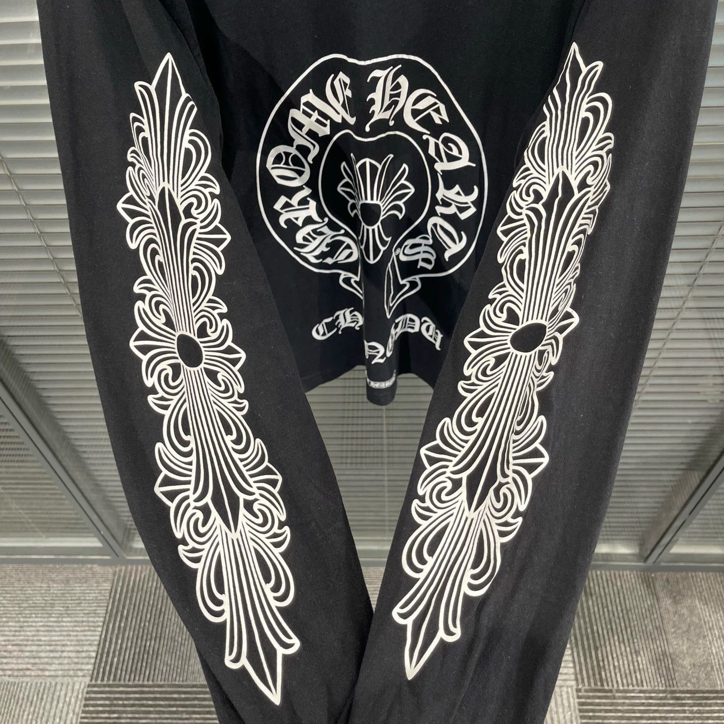 Chrome Hearts Black Long Sleeve Graphic Print Shirt Size US M / EU 48-50 / 2 - 7 Thumbnail