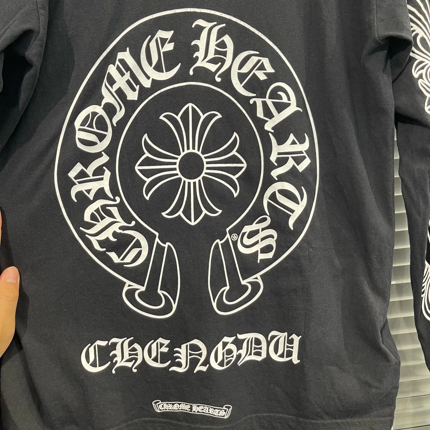 Chrome Hearts Black Long Sleeve Graphic Print Shirt Size US M / EU 48-50 / 2 - 6 Thumbnail