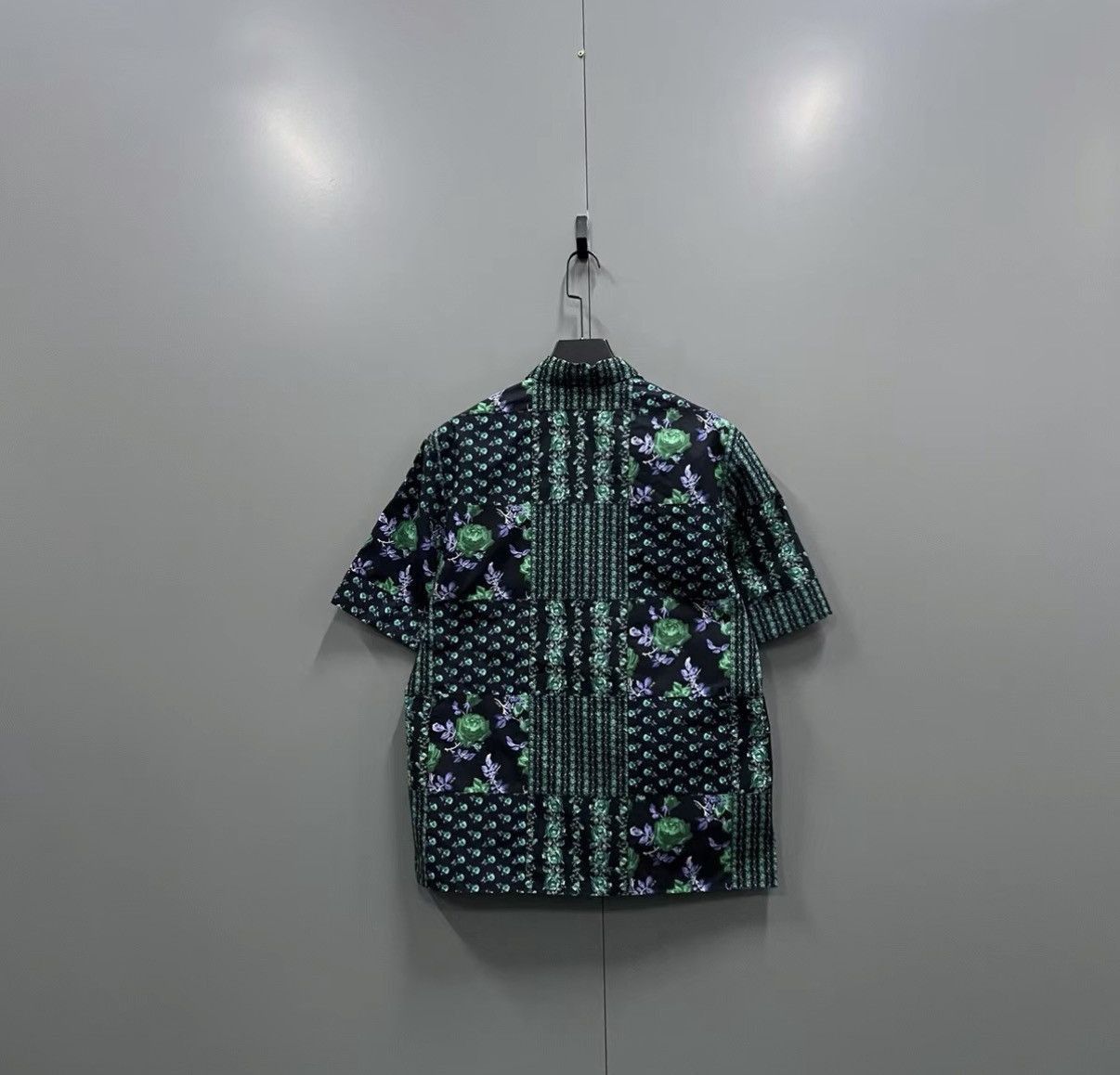 Dior Green Floral Print Short Sleeve Button-Up Shirt Size US M / EU 48-50 / 2 - 2 Thumbnail