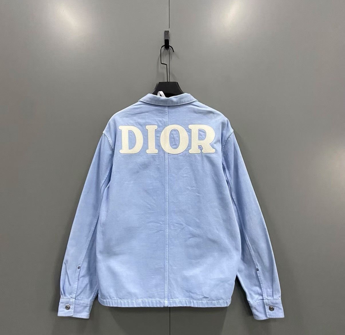 Dior Blue Long-Sleeve Button-Up Shirt Size US L / EU 52-54 / 3 - 2 Thumbnail