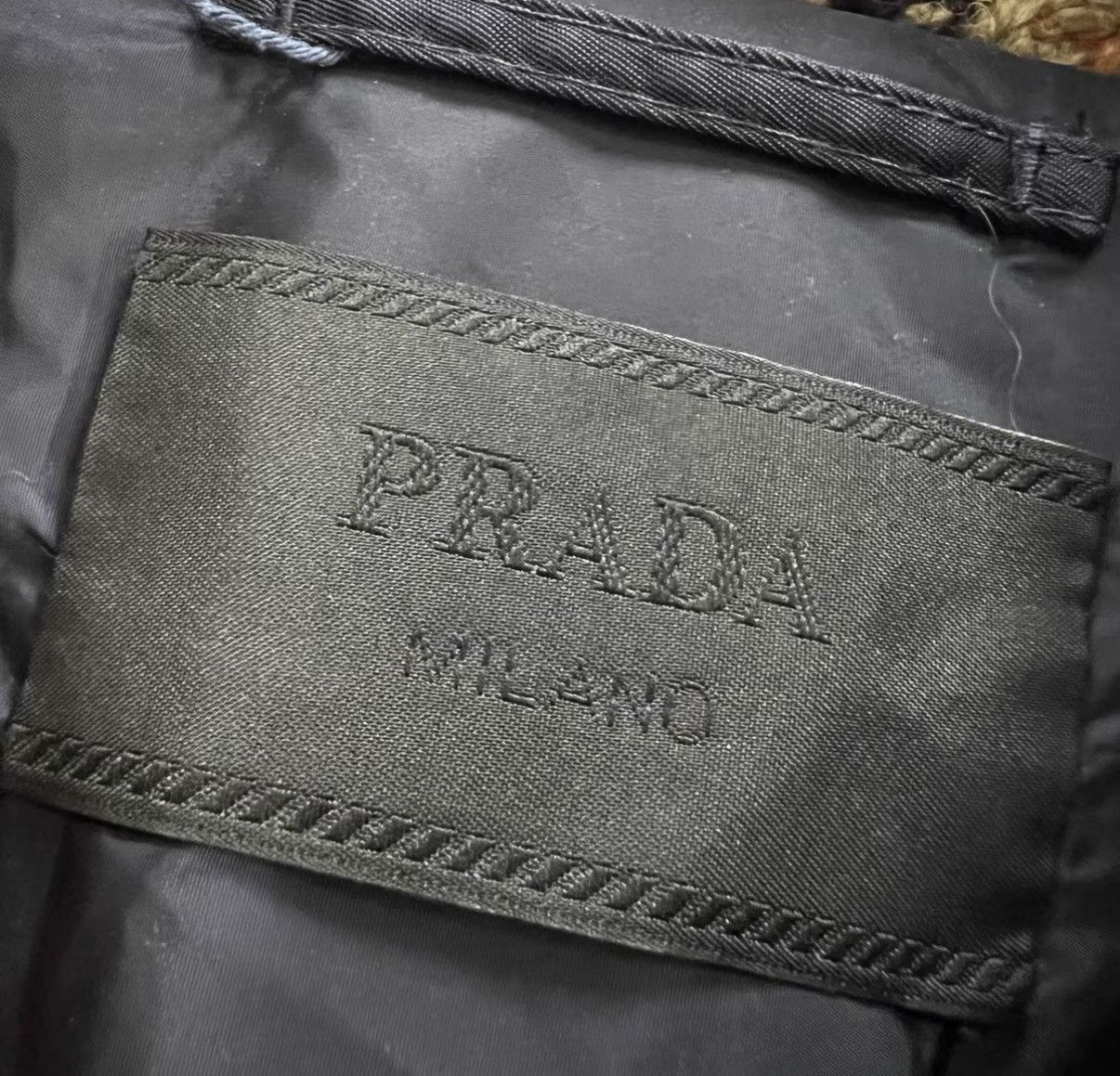 Prada Black Bomber Jacket with Knit Trim, Size L Size US L / EU 52-54 / 3 - 3 Thumbnail