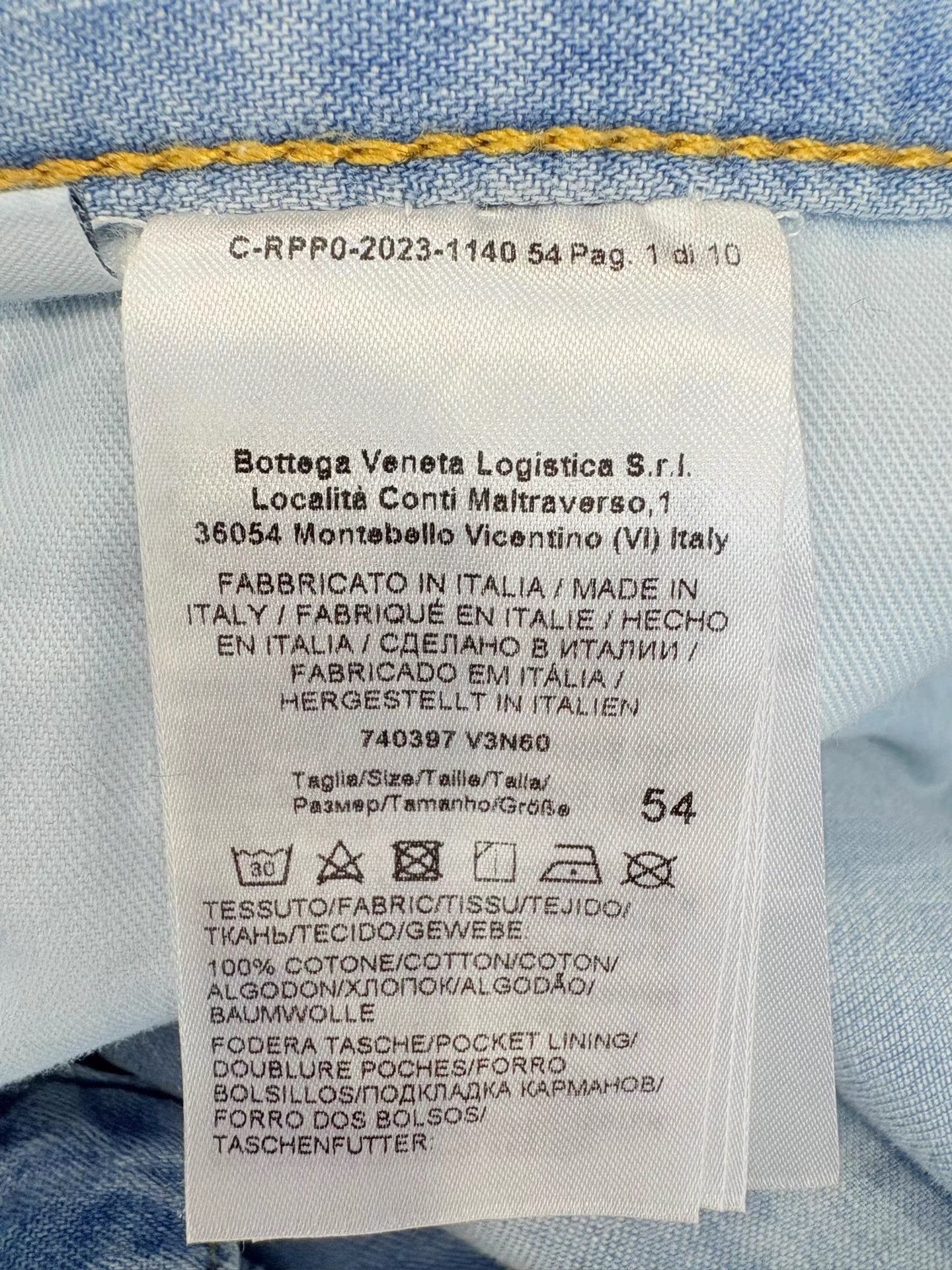 Bottega Veneta Blue Denim Wide-Leg Pants Size 38 Size US 38 / EU 54 - 5 Thumbnail