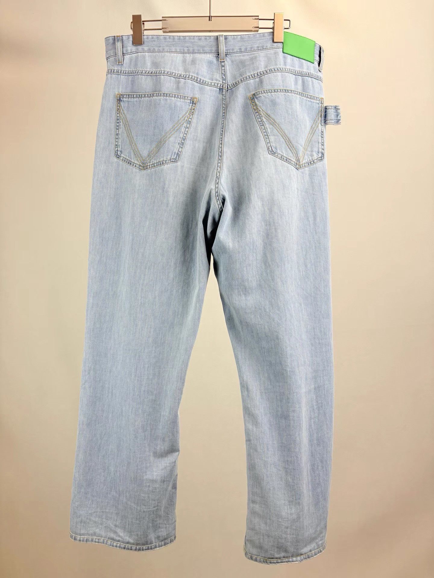 Bottega Veneta Blue Denim Wide-Leg Pants Size 38 Size US 38 / EU 54 - 2 Thumbnail