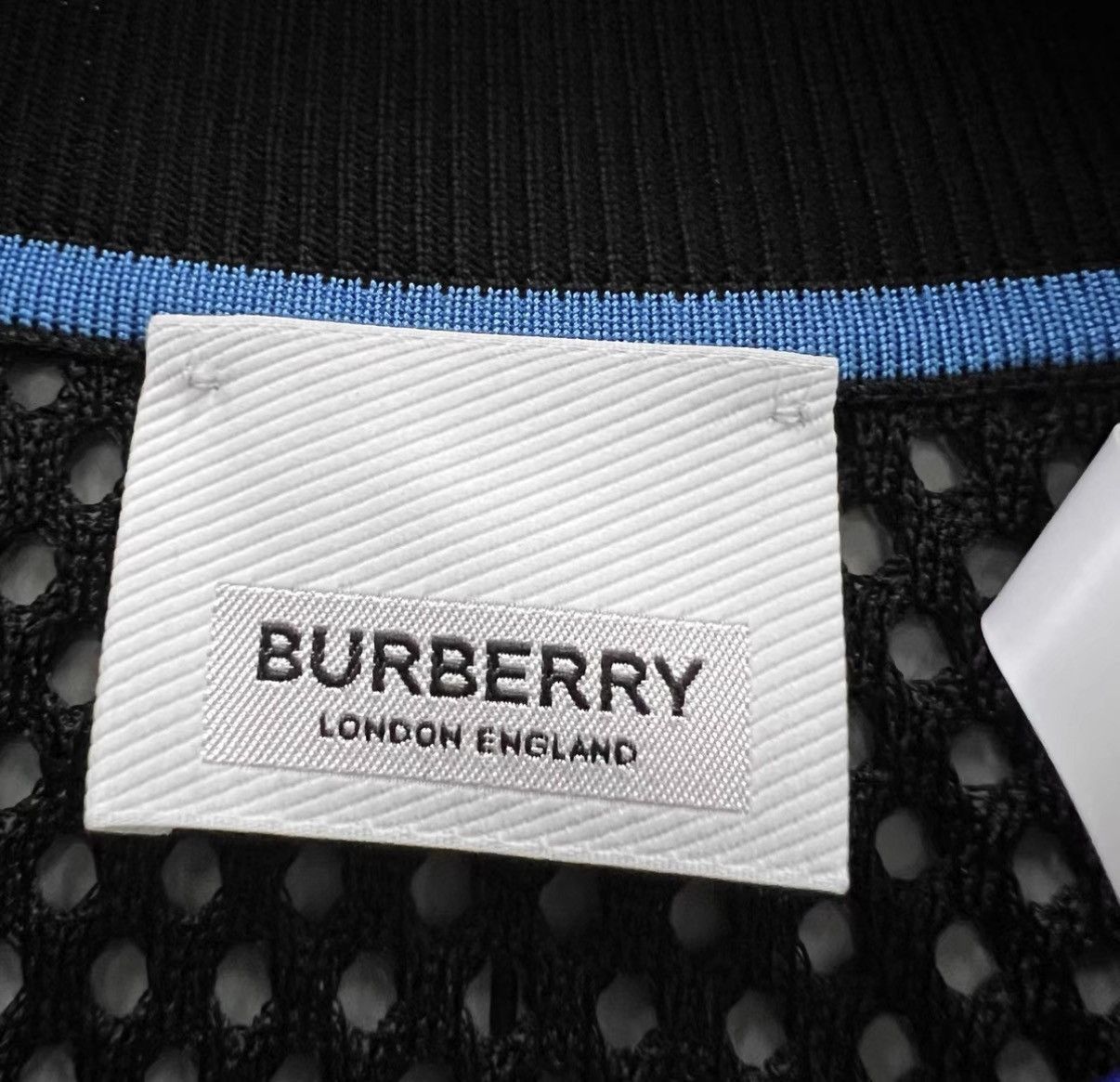 Burberry Black Mesh Short-Sleeve Shirt Size US M / EU 48-50 / 2 - 4 Thumbnail