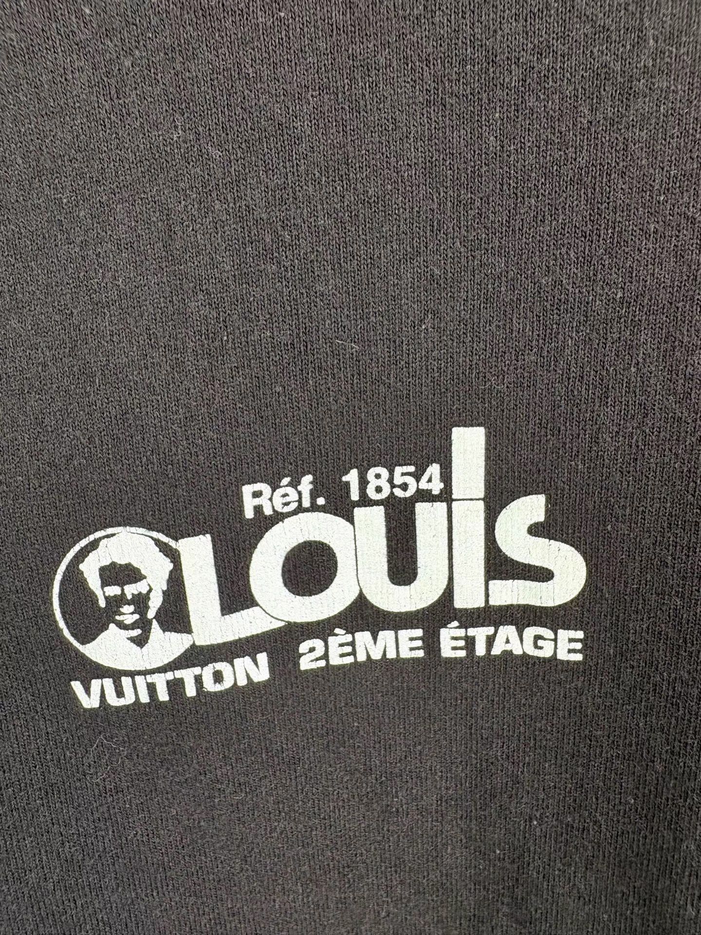 Louis Vuitton Black Graphic Short-Sleeve T-Shirt Size US XL / EU 56 / 4 - 4 Thumbnail