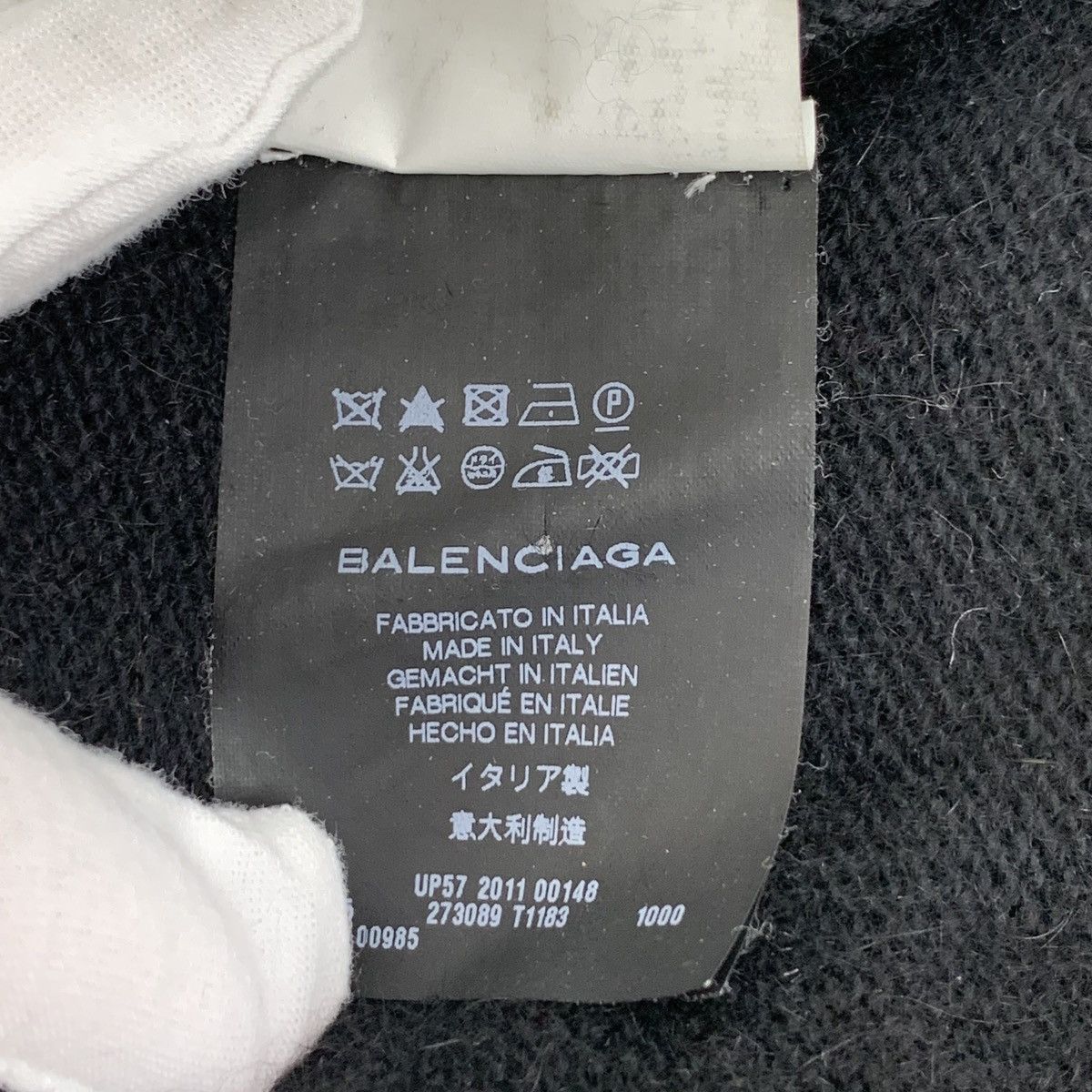 Balenciaga Black Long-Sleeve Sweater with German Shepherd Design Size US S / EU 44-46 / 1 - 8 Thumbnail