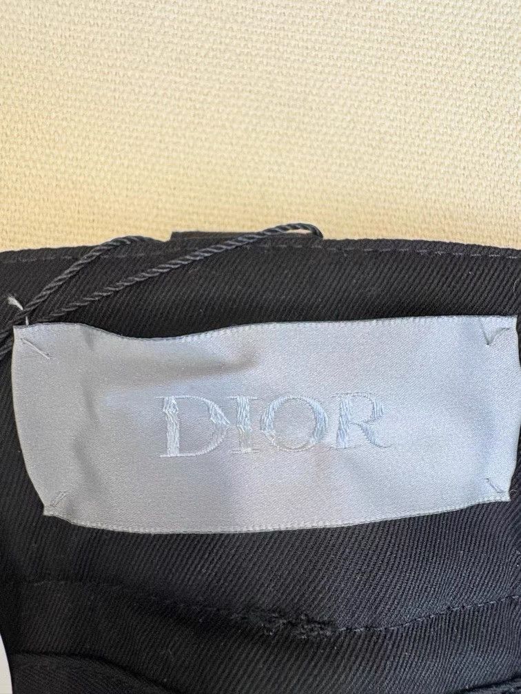 Dior Black Cargo Pants with Side Pockets Size US 42 / EU 58 - 4 Thumbnail