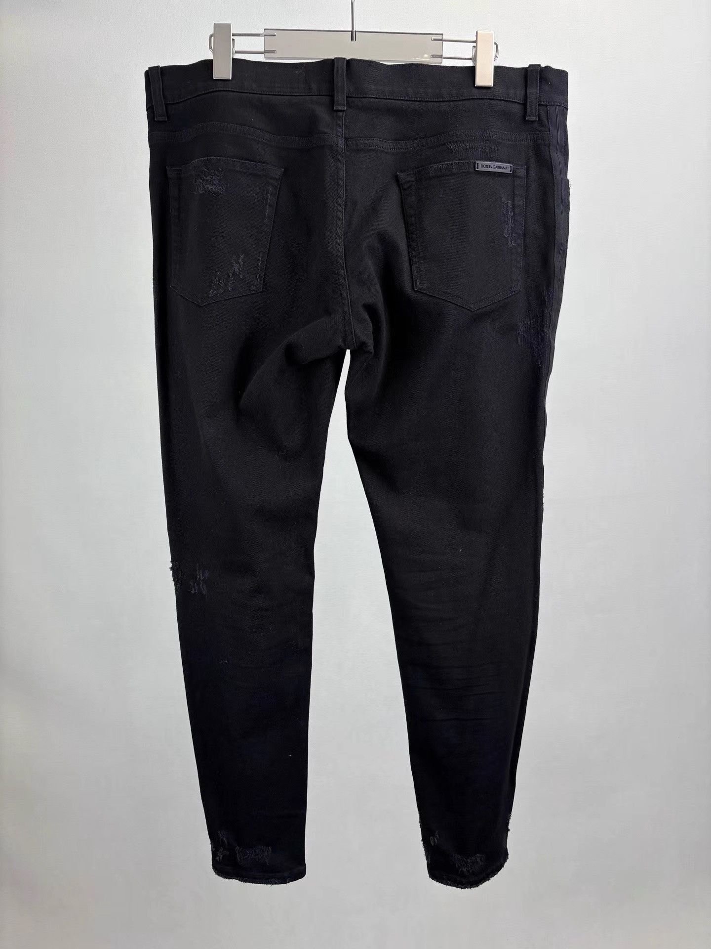 Dolce & Gabbana Black Distressed Denim Jeans Size 40 Size US 40 / EU 56 - 2 Thumbnail