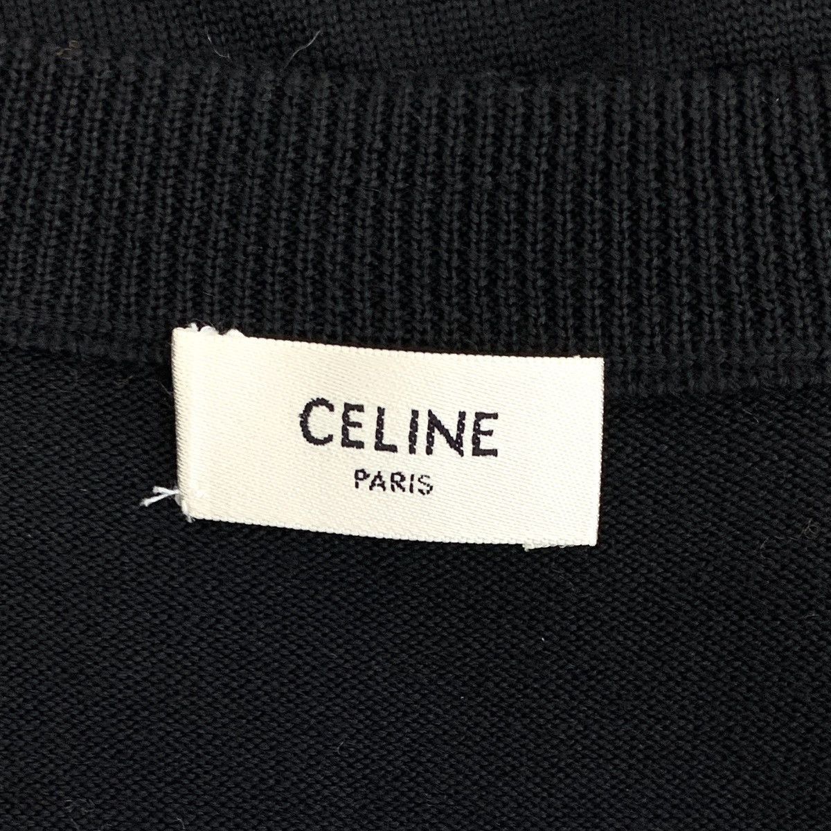 Celine Black V-Neck Long Sleeve Sweater Size US S / EU 44-46 / 1 - 5 Thumbnail
