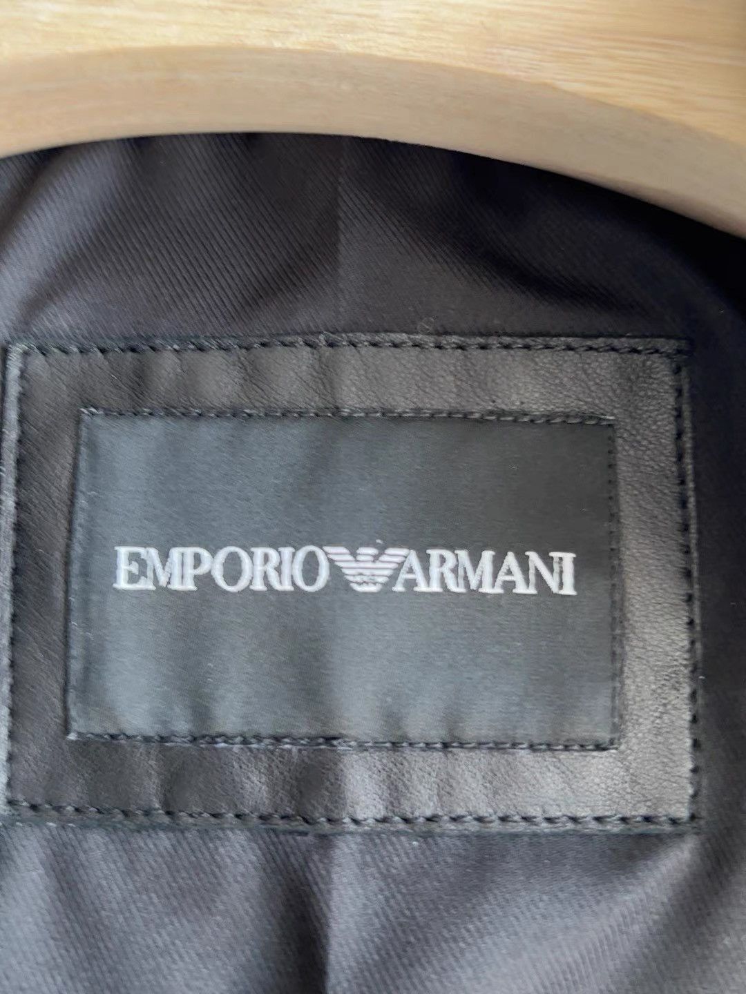 Armani Black Leather Zip-Up Jacket Size US S / EU 44-46 / 1 - 5 Thumbnail
