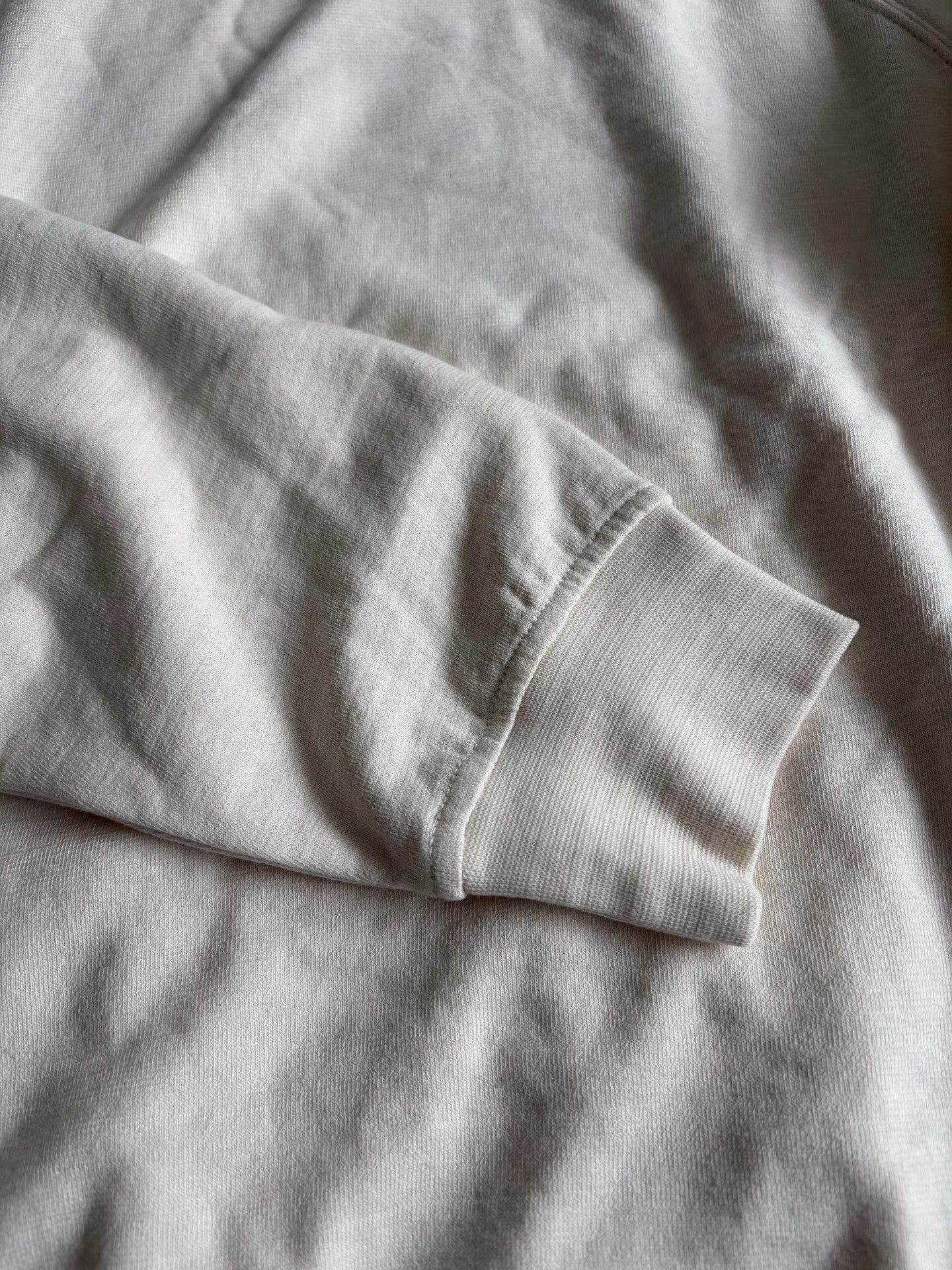 Lemaire White Long-Sleeve Sweatshirt Size L Size US L / EU 52-54 / 3 - 5 Thumbnail