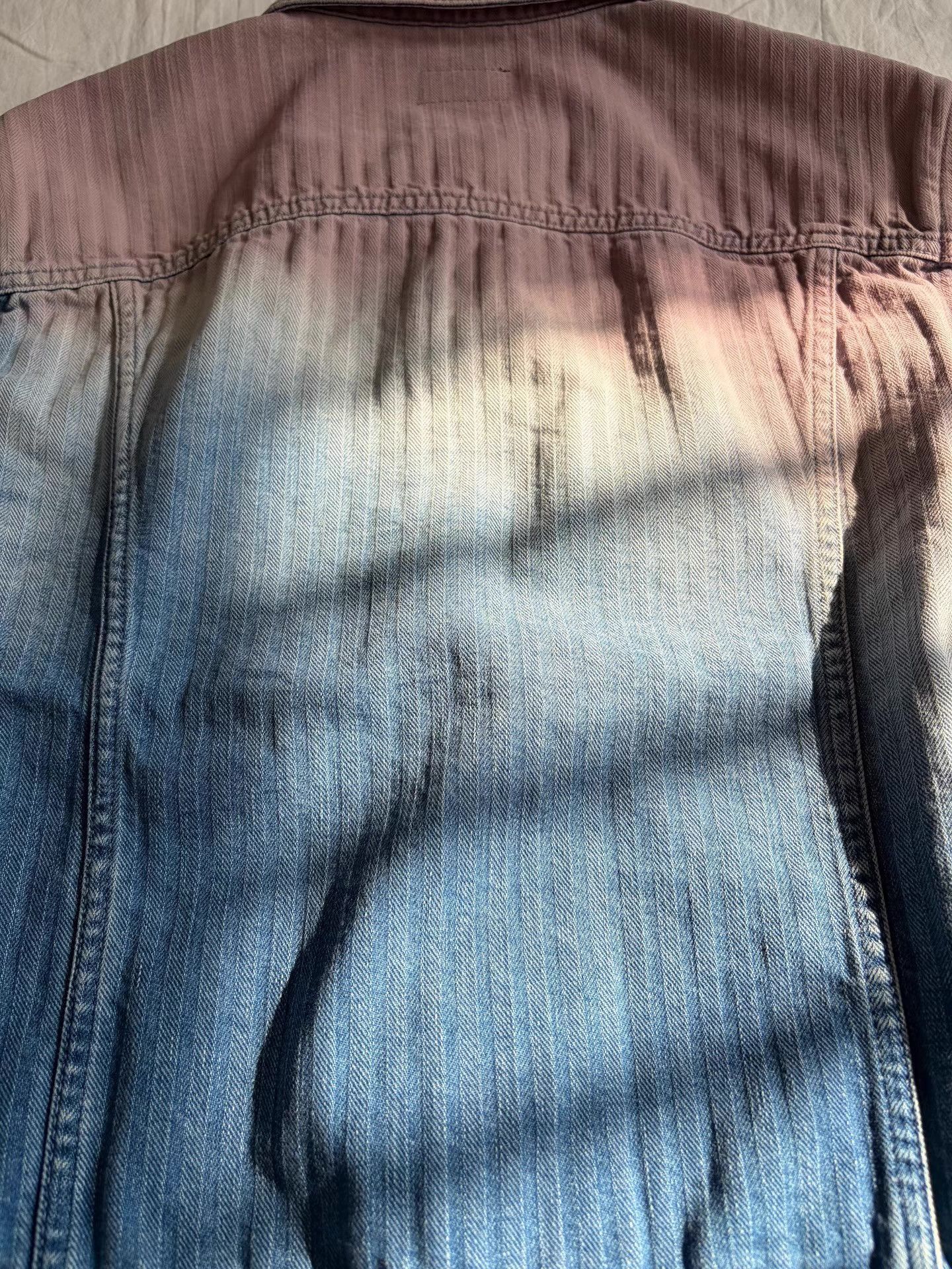 Saint Laurent Paris Multi-Color Gradient Denim Jacket Size US XL / EU 56 / 4 - 2 Thumbnail