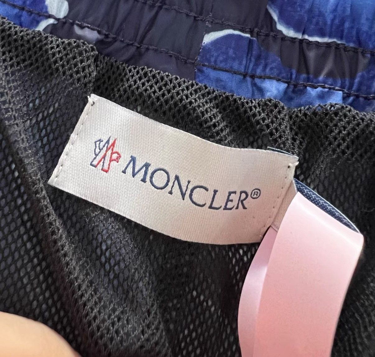 Moncler Blue Floral Print Drawstring Shorts Size 32 Size US 32 / EU 48 - 3 Thumbnail