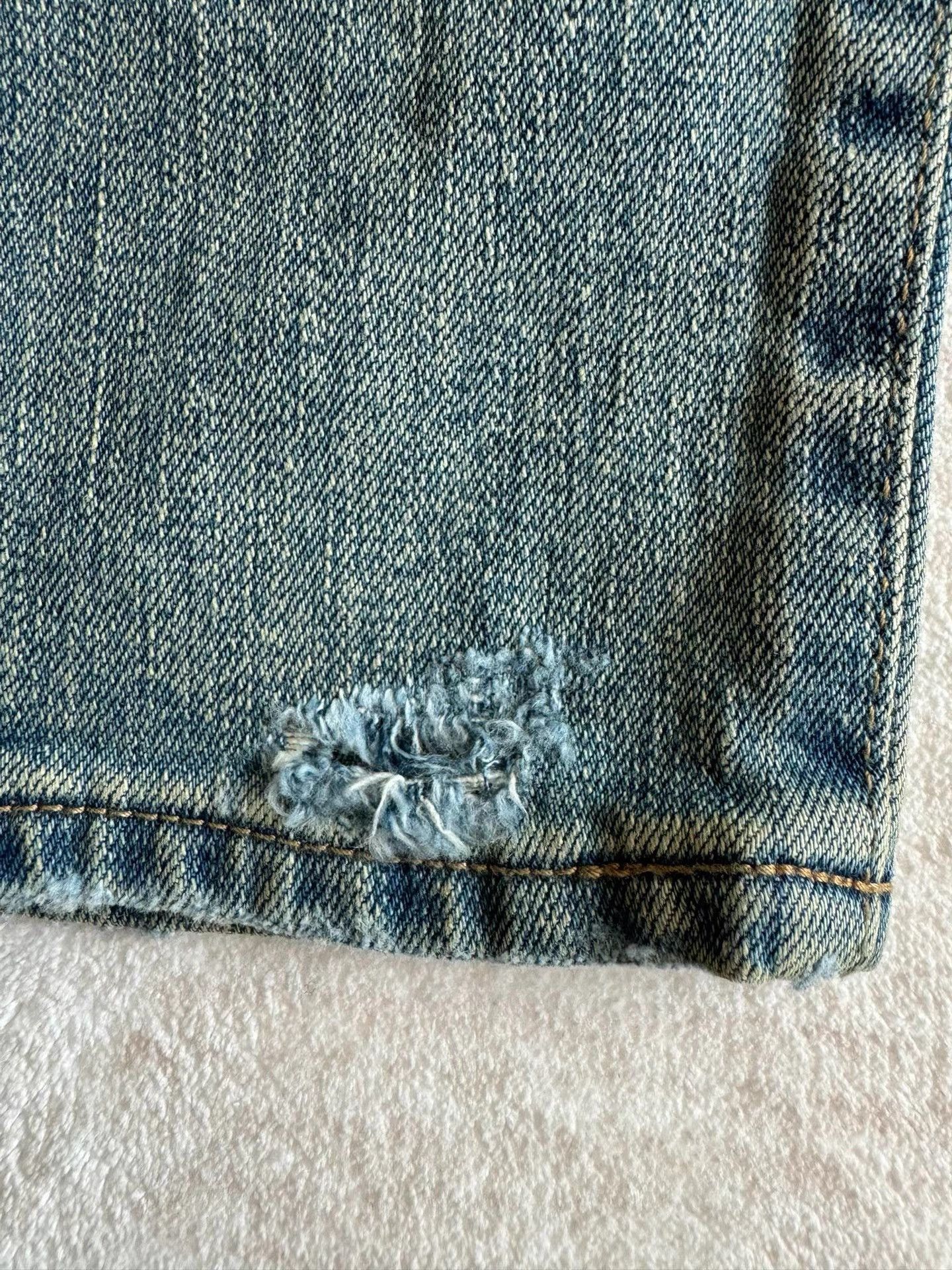 Saint Laurent Paris Distressed Blue Denim Pants Size 30 Size US 30 / EU 46 - 5 Thumbnail