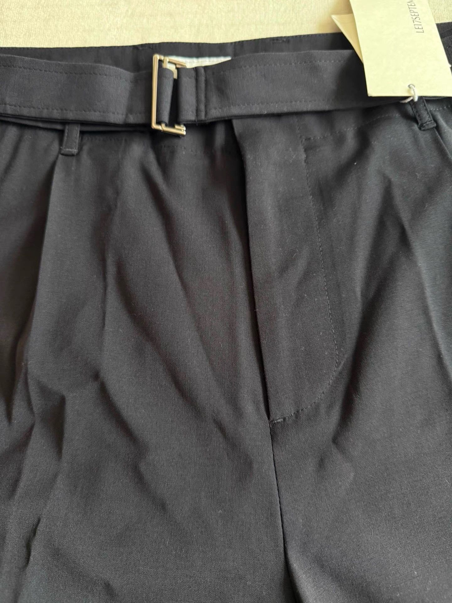 LE17SEPTEMBRE Black Tailored Straight-Leg Pants Size 34 Size US 34 / EU 50 - 6 Thumbnail