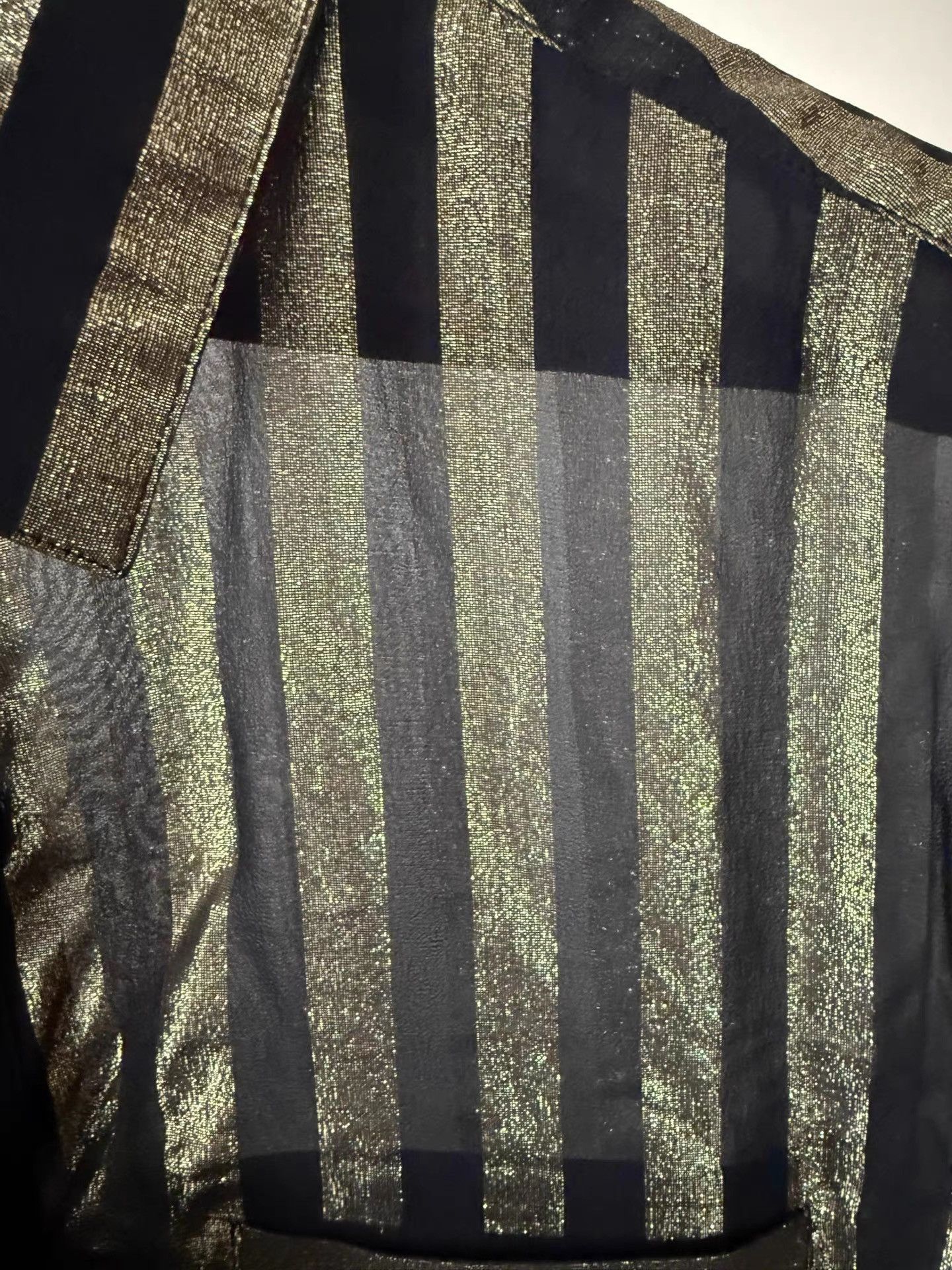 Saint Laurent Paris Multi Striped Short Sleeve Button-Up Shirt Size US L / EU 52-54 / 3 - 4 Thumbnail