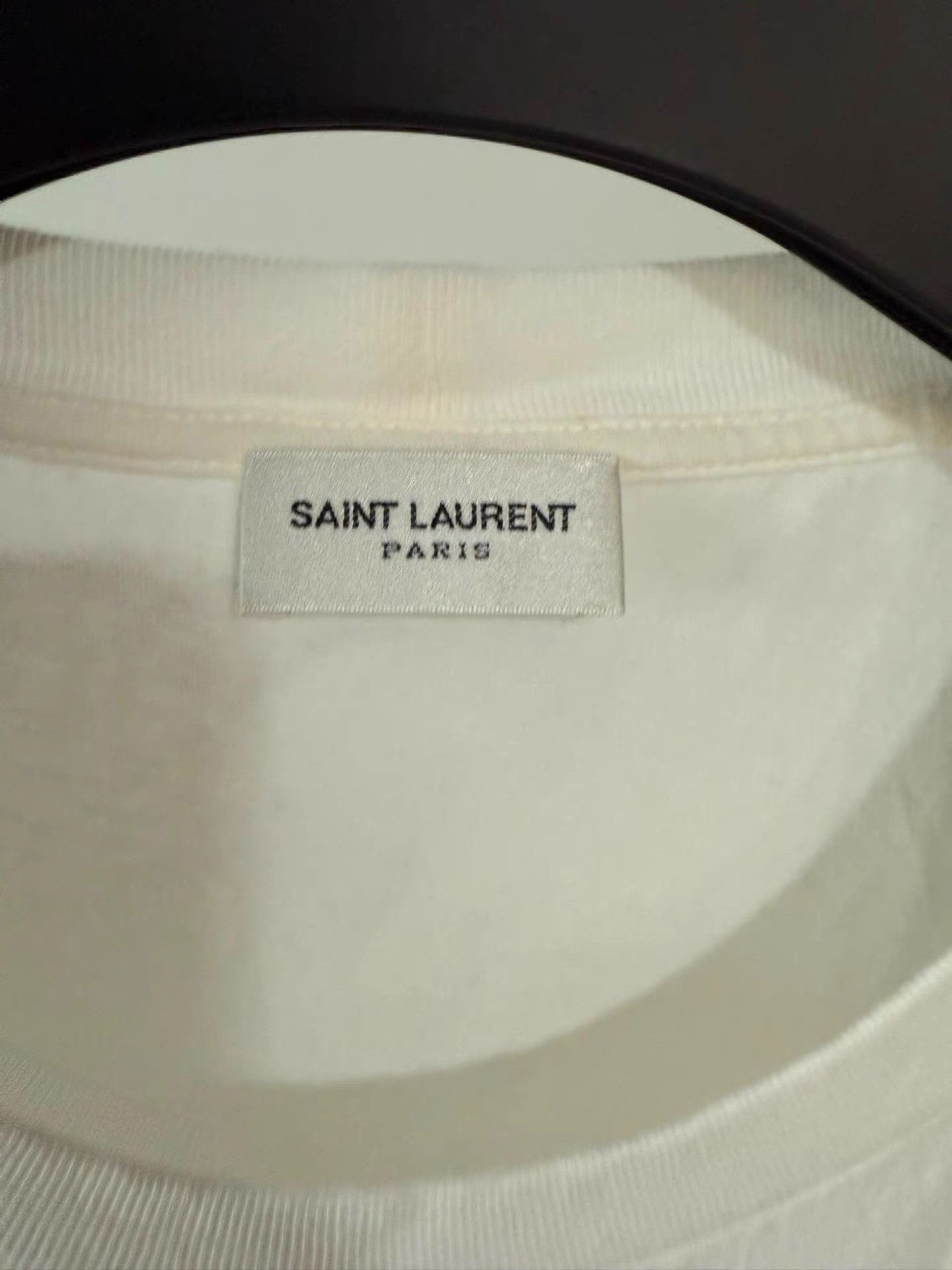 Saint Laurent Paris White Graphic Short Sleeve T-Shirt Size US XL / EU 56 / 4 - 3 Thumbnail