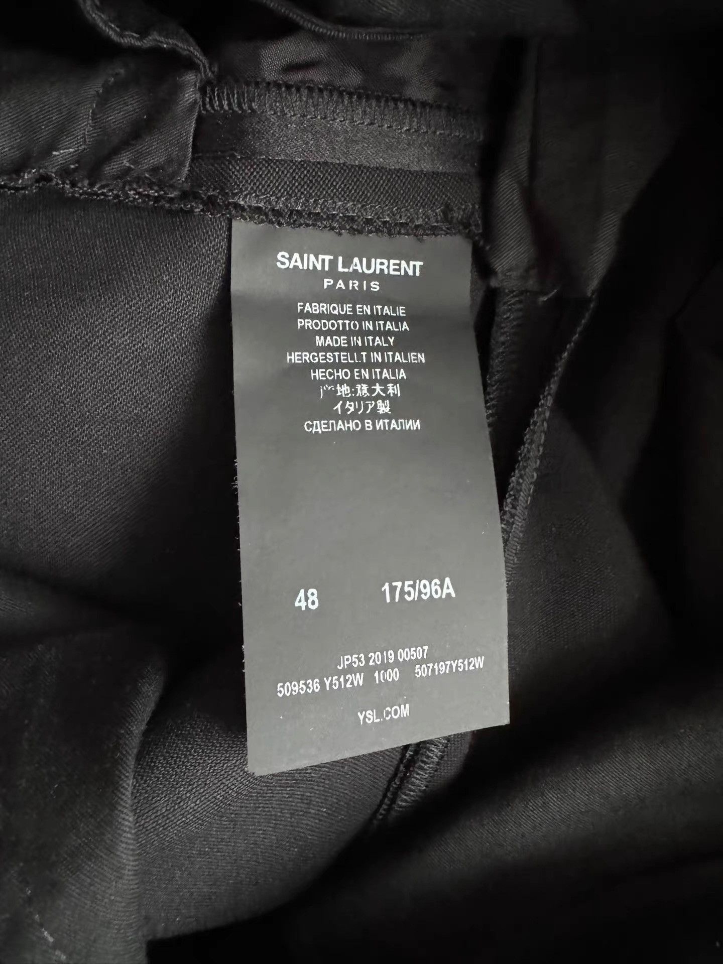 Saint Laurent Paris Black Formal Blazer with Satin Lapel - Size M Size US M / EU 48-50 / 2 - 7 Thumbnail
