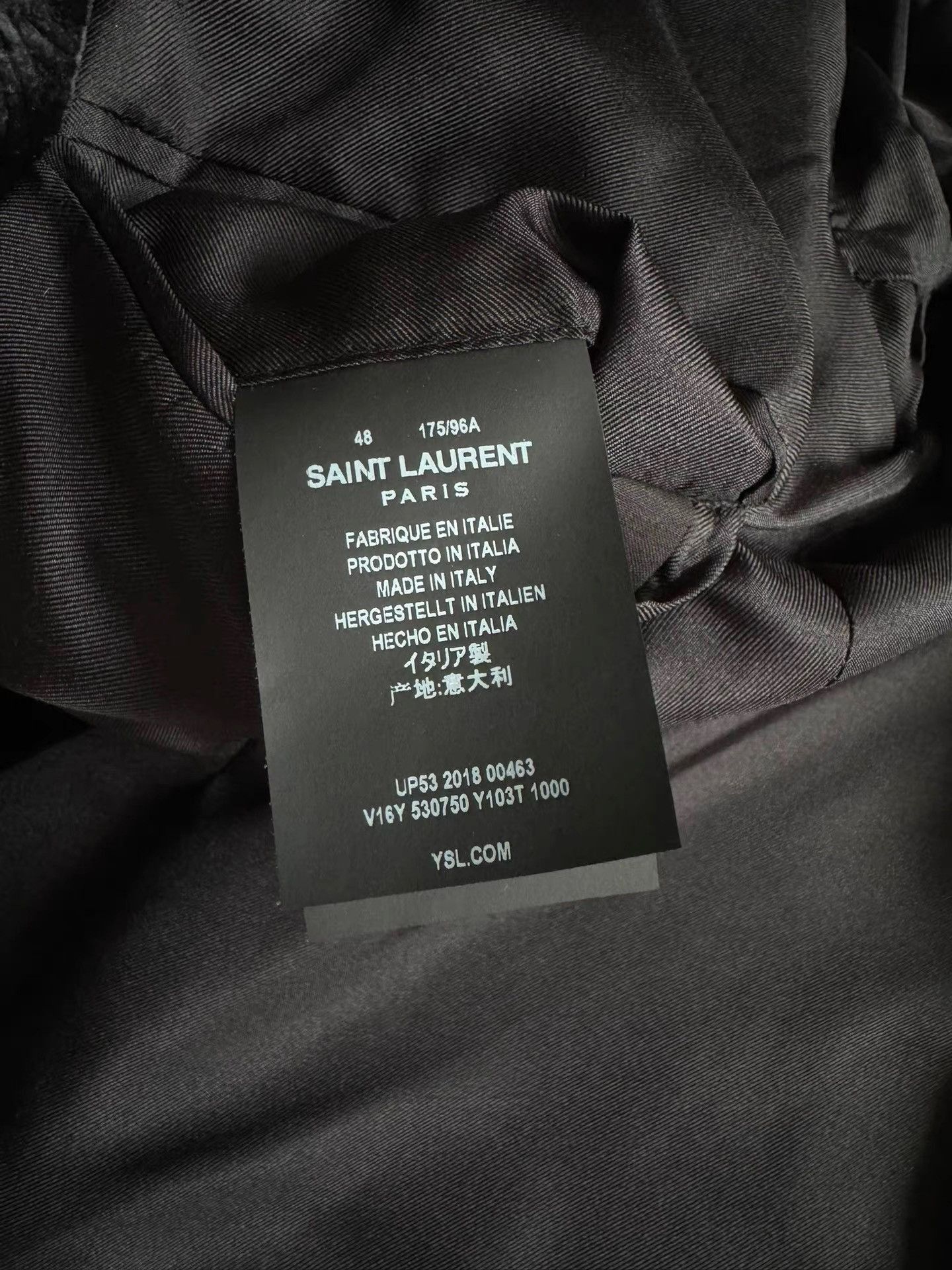 Saint Laurent Paris Black Velvet Blazer with Gold Trim Size US M / EU 48-50 / 2 - 4 Thumbnail