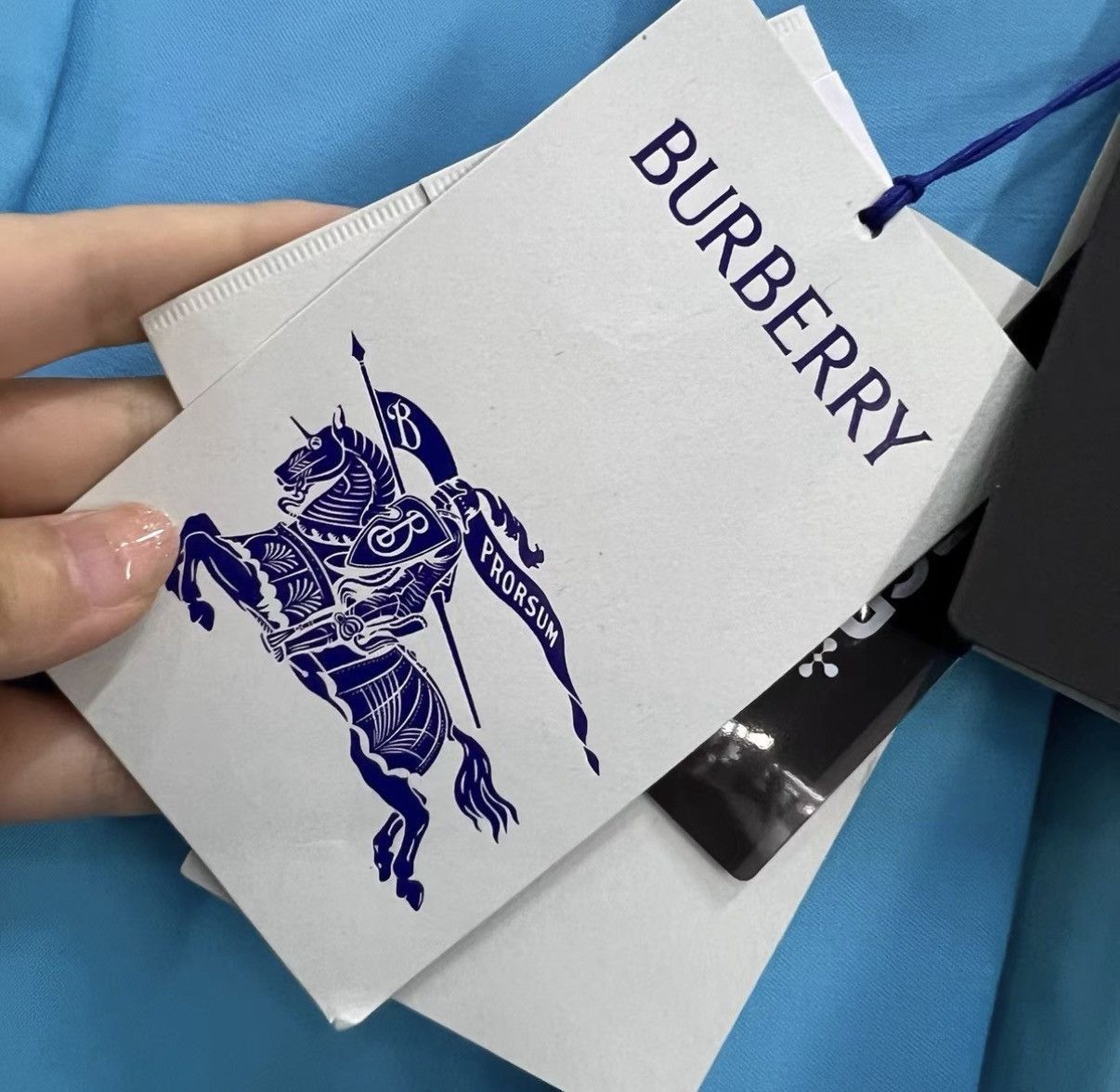Burberry Blue Double-Breasted Blazer Size US L / EU 52-54 / 3 - 5 Thumbnail