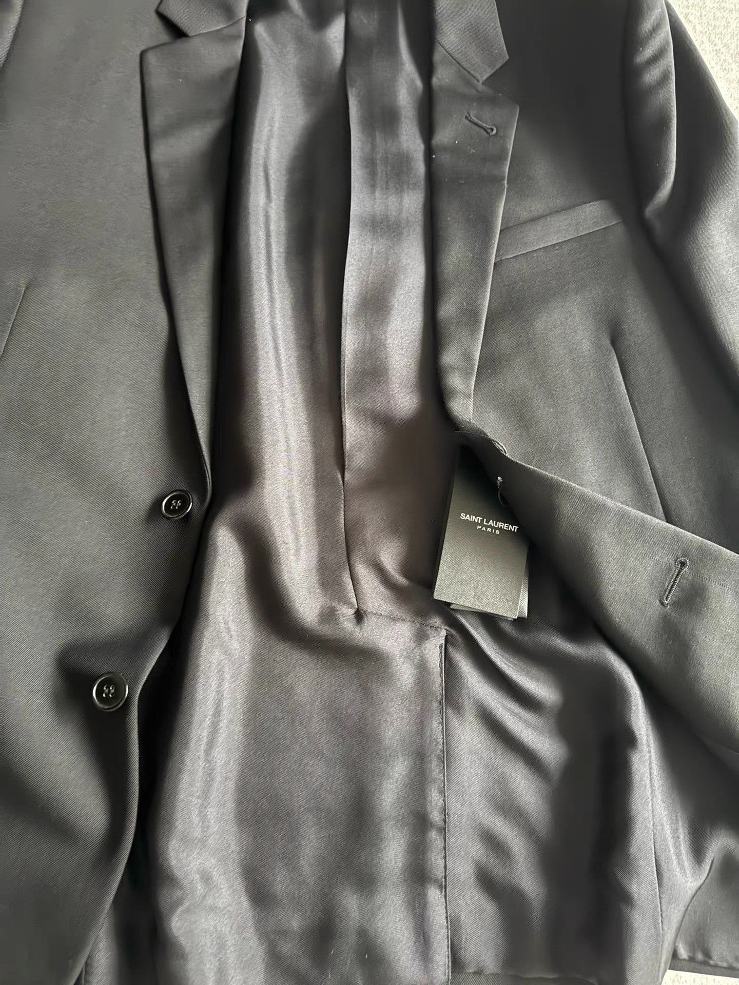 Saint Laurent Paris Black Single-Breasted Blazer Size US M / EU 48-50 / 2 - 9 Thumbnail