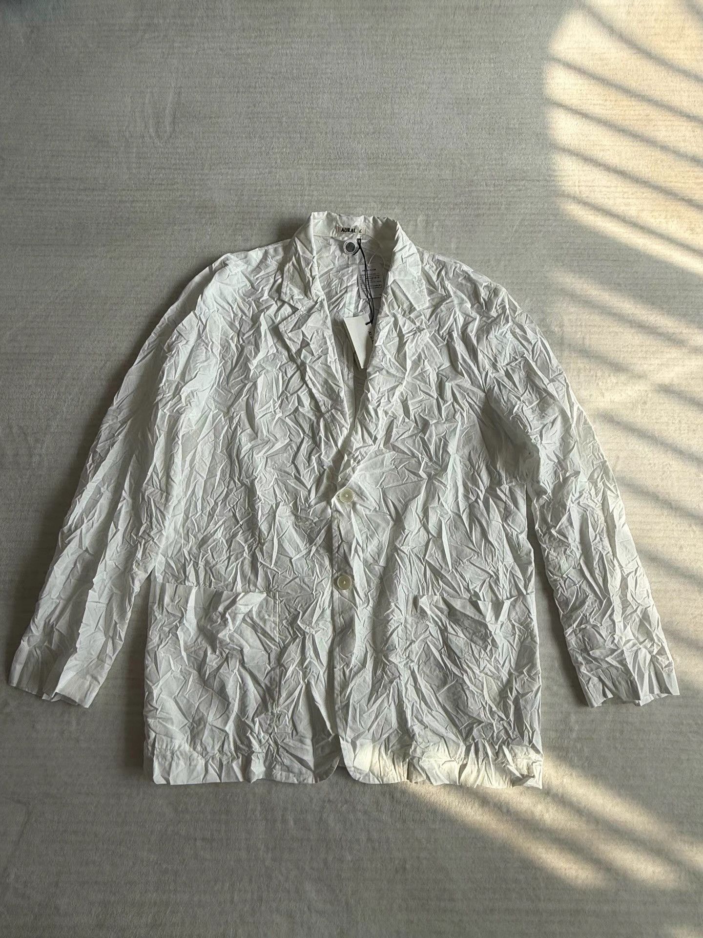 Auralee White Long Sleeve Button-Up Shirt XXL Size US XXL / EU 58 / 5 - 2 Thumbnail