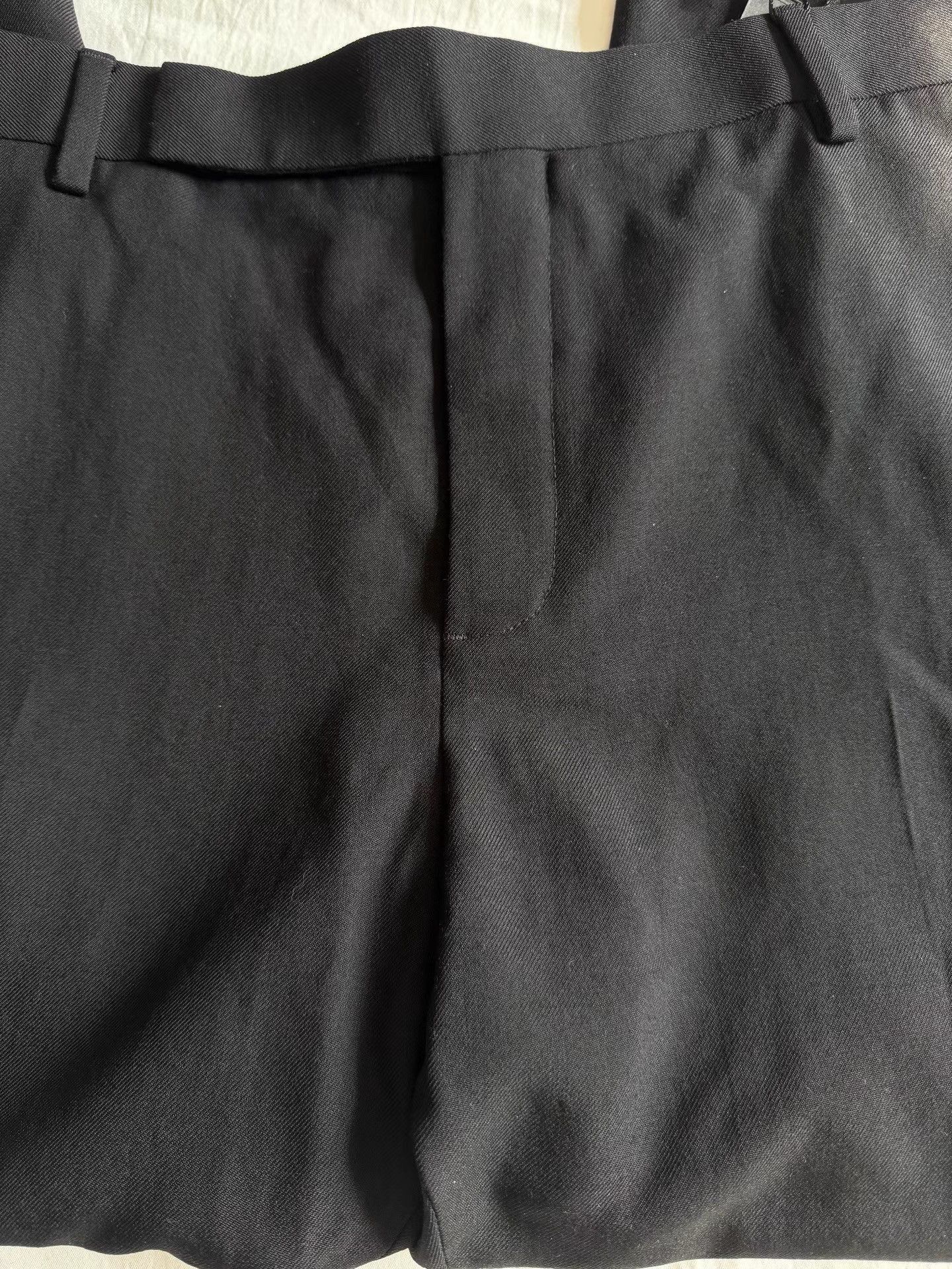 Saint Laurent Paris Black Straight-Leg Tailored Pants Size 34 Size US 34 / EU 50 - 5 Thumbnail