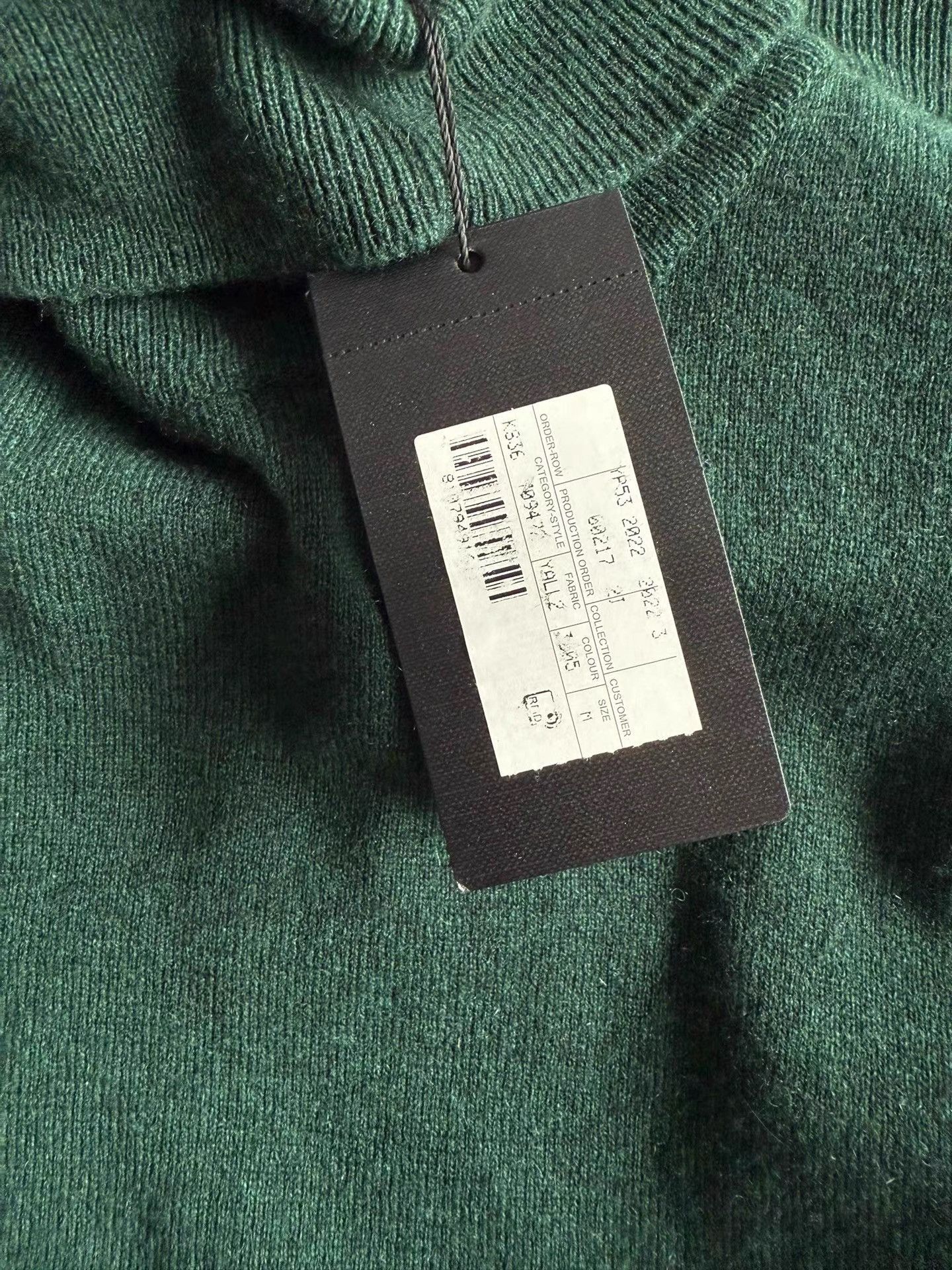 Saint Laurent Paris Green Turtleneck Sweater Size US M / EU 48-50 / 2 - 5 Thumbnail