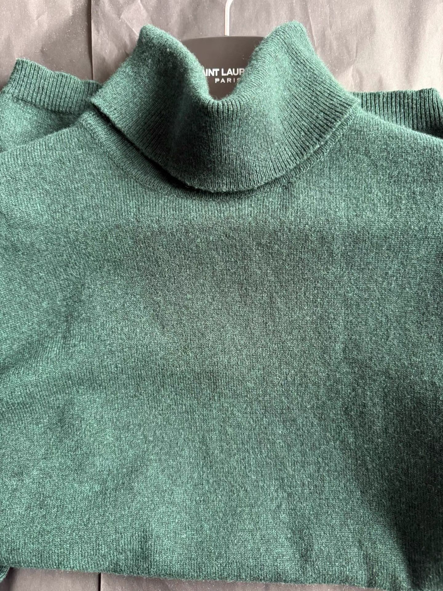 Saint Laurent Paris Green Turtleneck Sweater Size US M / EU 48-50 / 2 - 3 Thumbnail