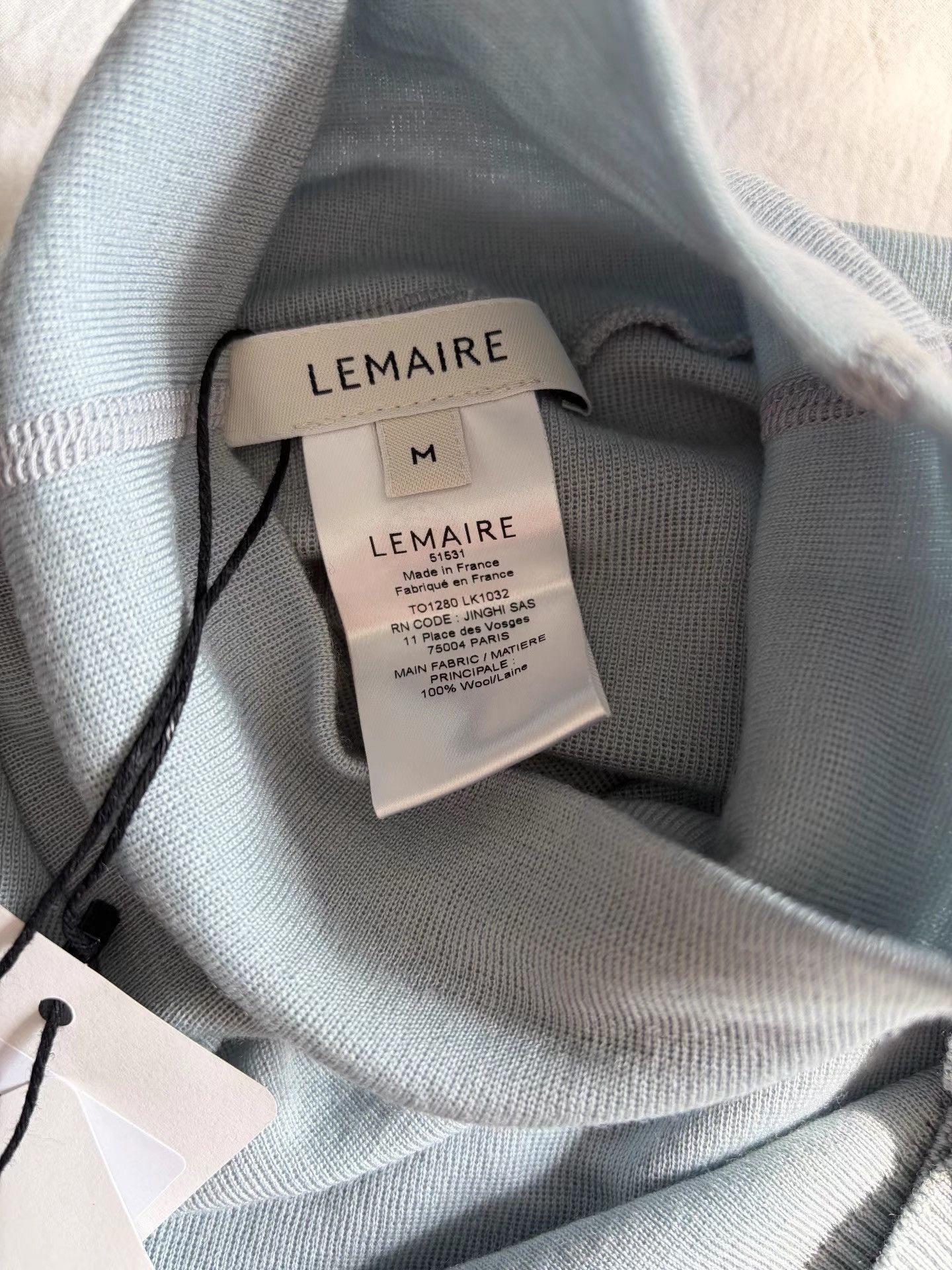 Lemaire Blue Turtleneck Sweater - Size M Size US M / EU 48-50 / 2 - 6 Thumbnail