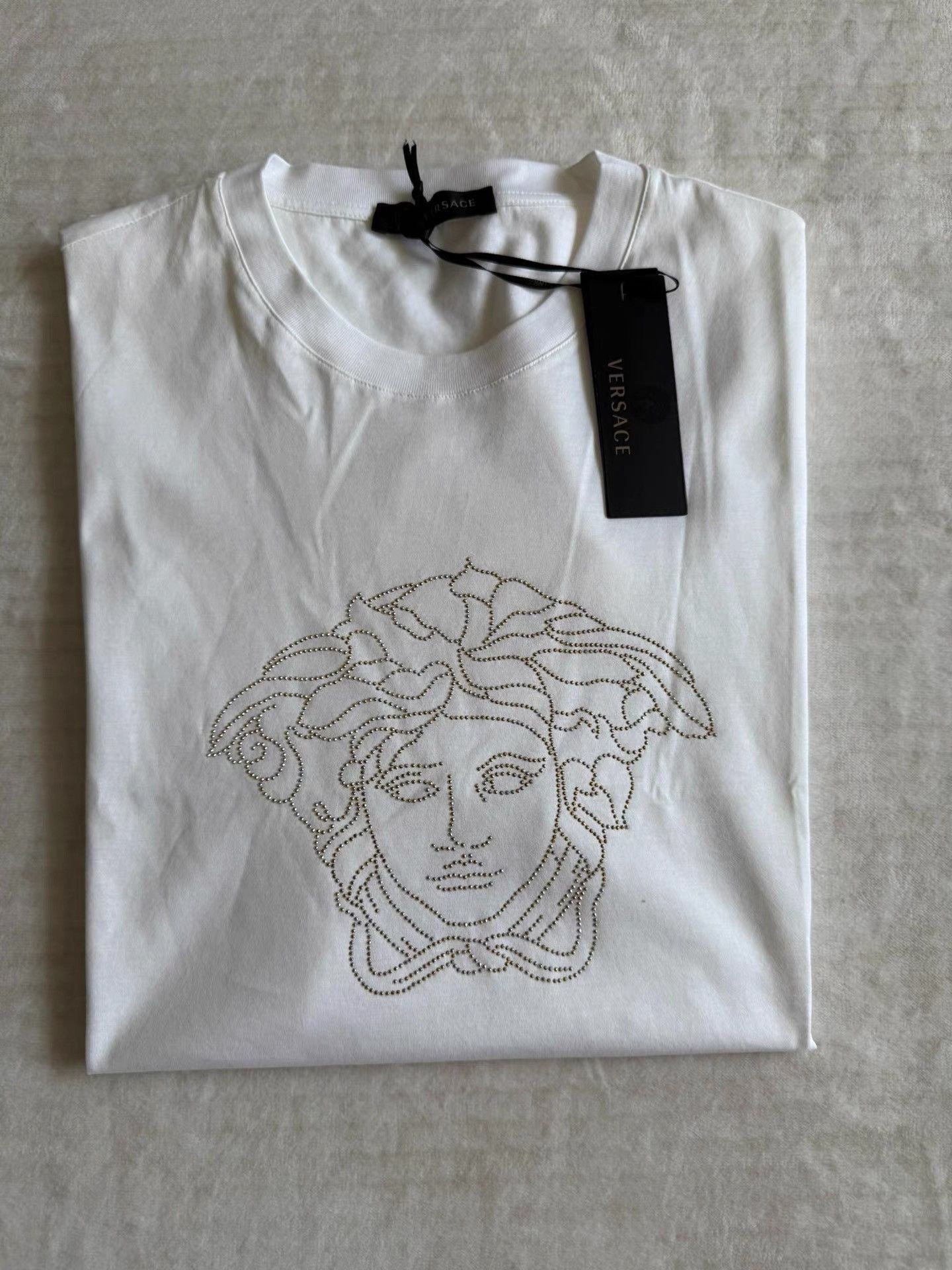 Versace White Short Sleeve Medusa Head Graphic Tee Size US S / EU 44-46 / 1 - 2 Thumbnail