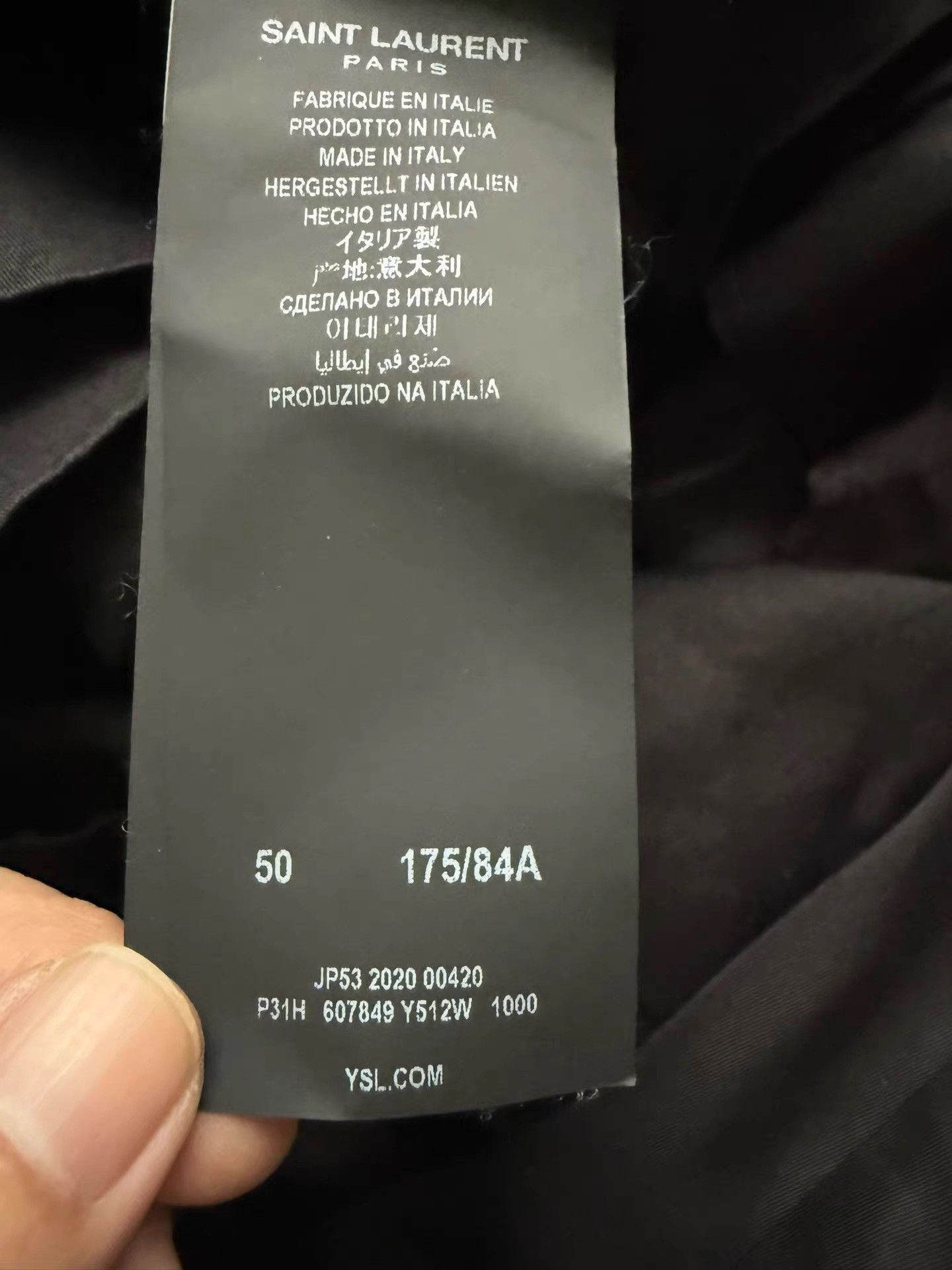 Saint Laurent Paris Black Straight-Leg Casual Pants Size 34 Size US 34 / EU 50 - 3 Thumbnail